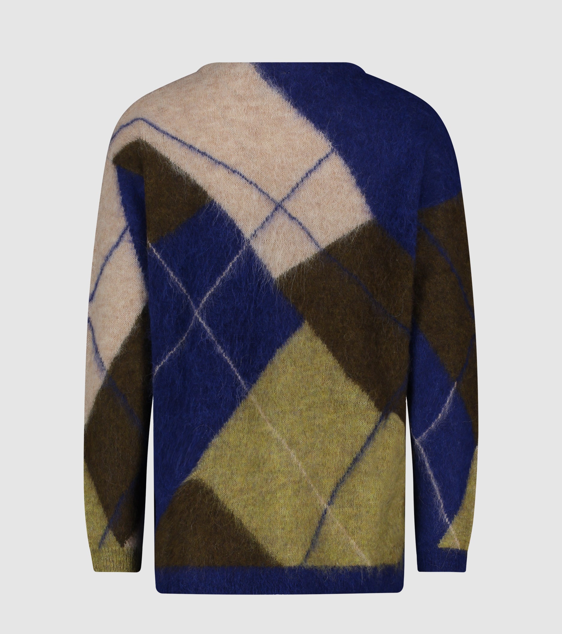 Sweater med V-hals i uld og alpaka