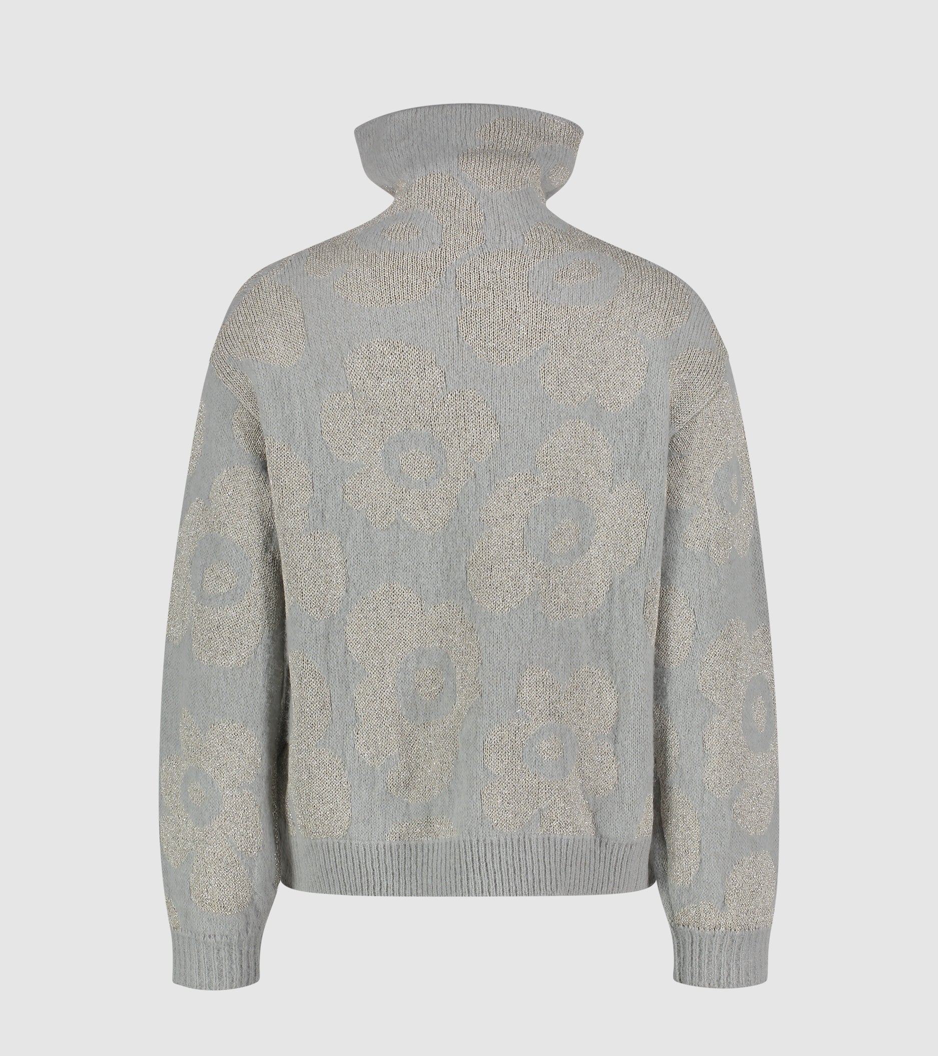 Jacquard alpaca and wool turtleneck sweater