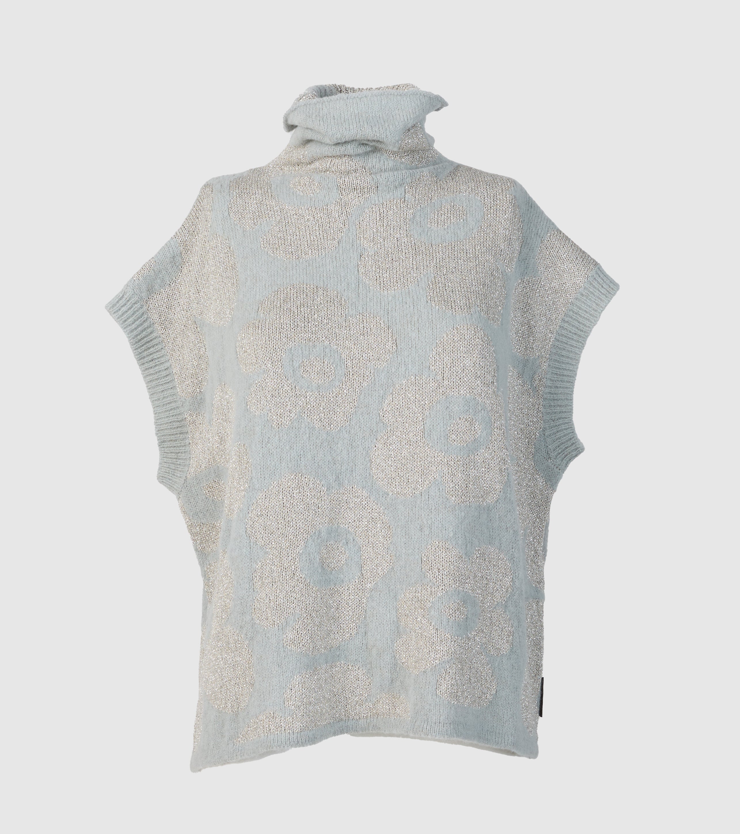 Jacquard-vest i alpaka og uld