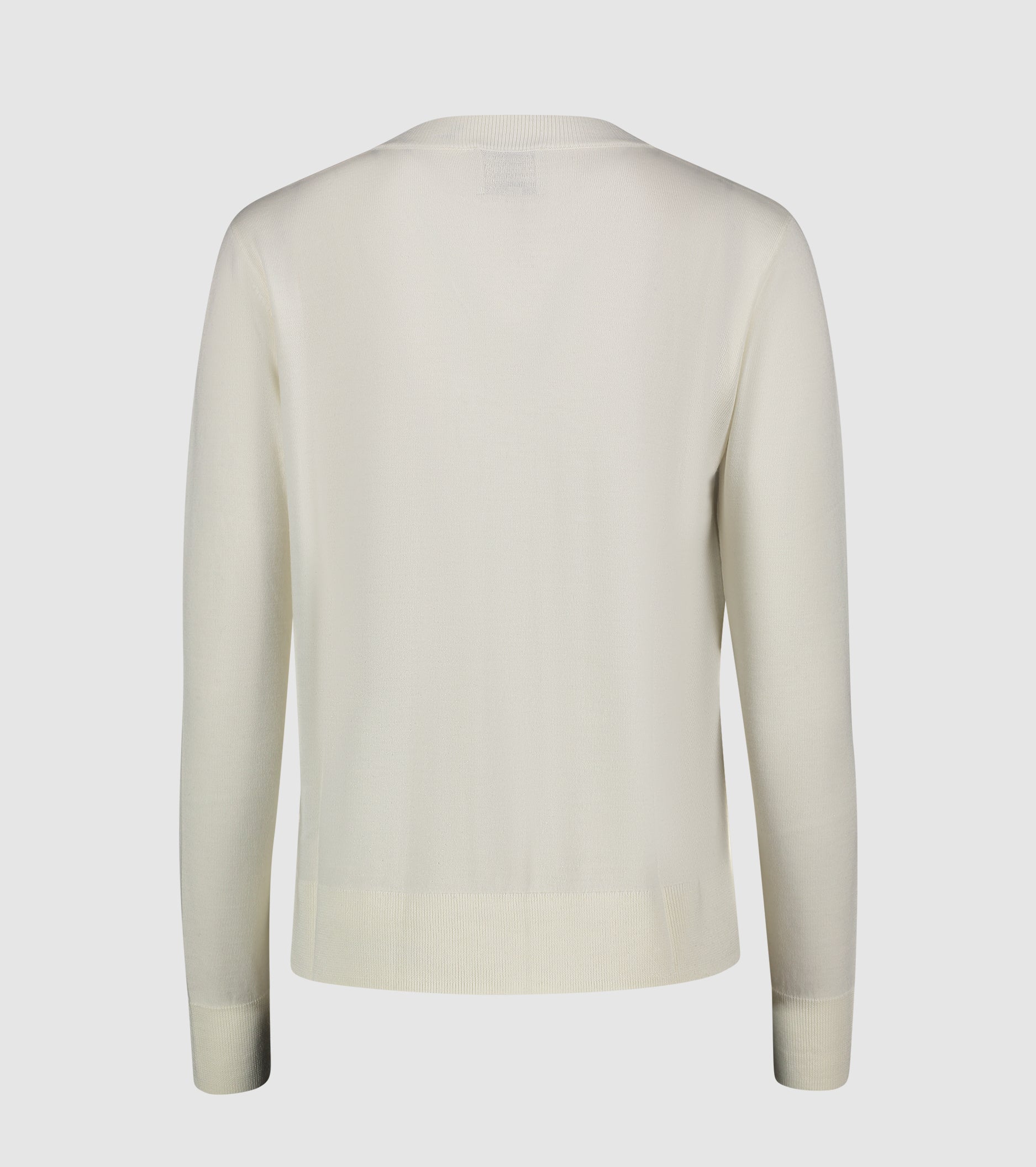 Cárdigan de lana con cuello redondo