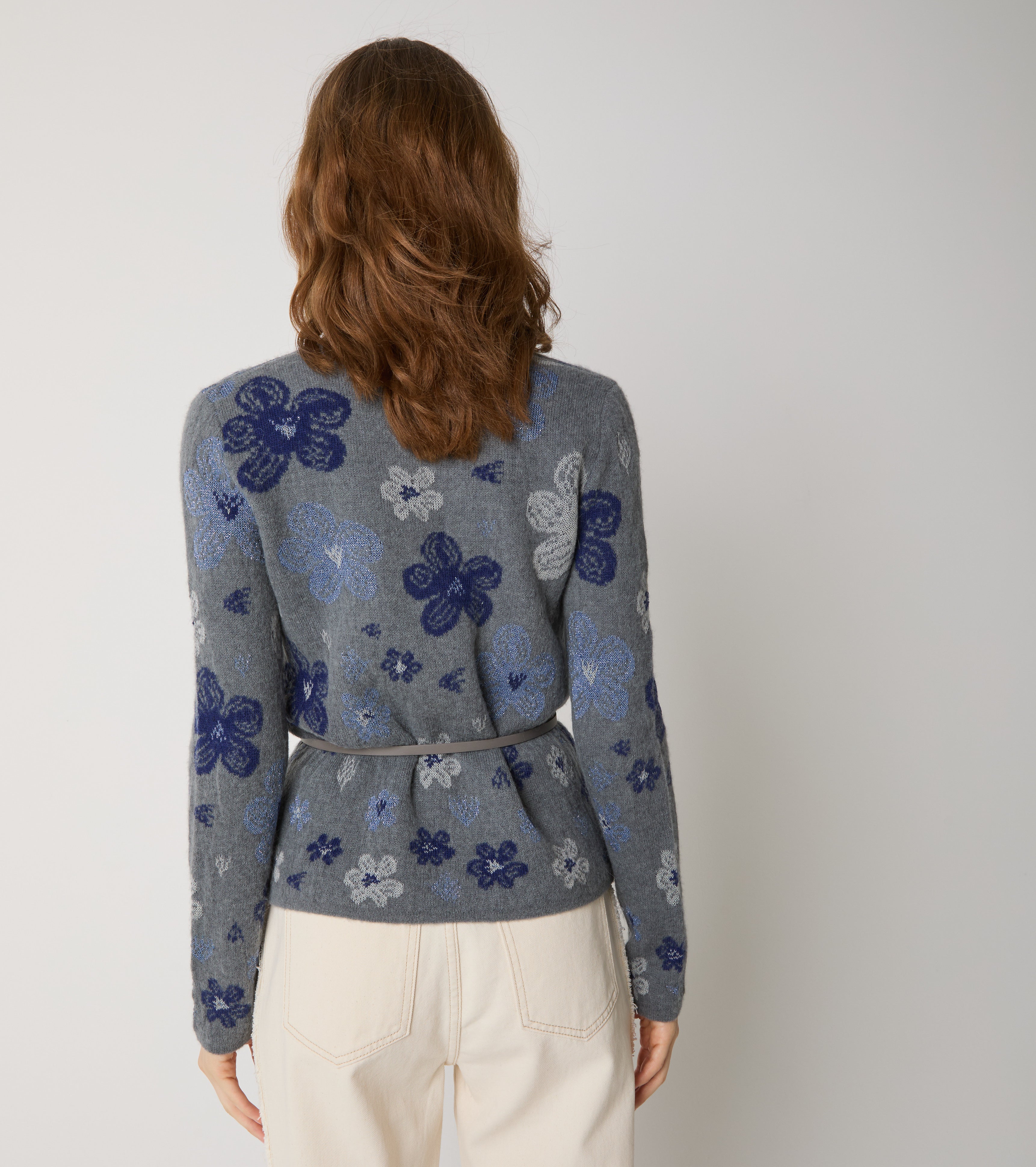 Cárdigan de jacquard de alpaca y cachemira