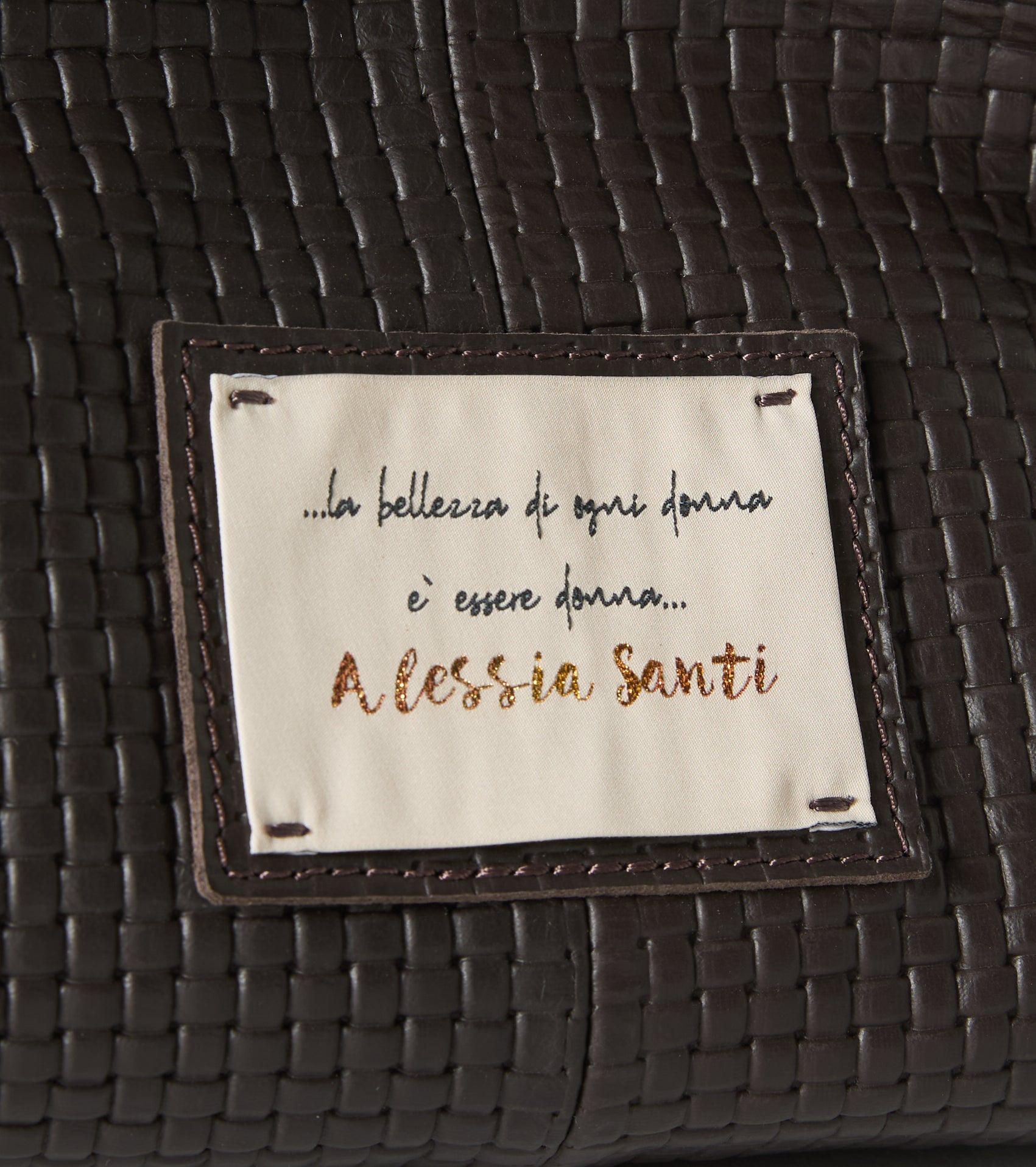 Borsa a mano in pelle con tracolla