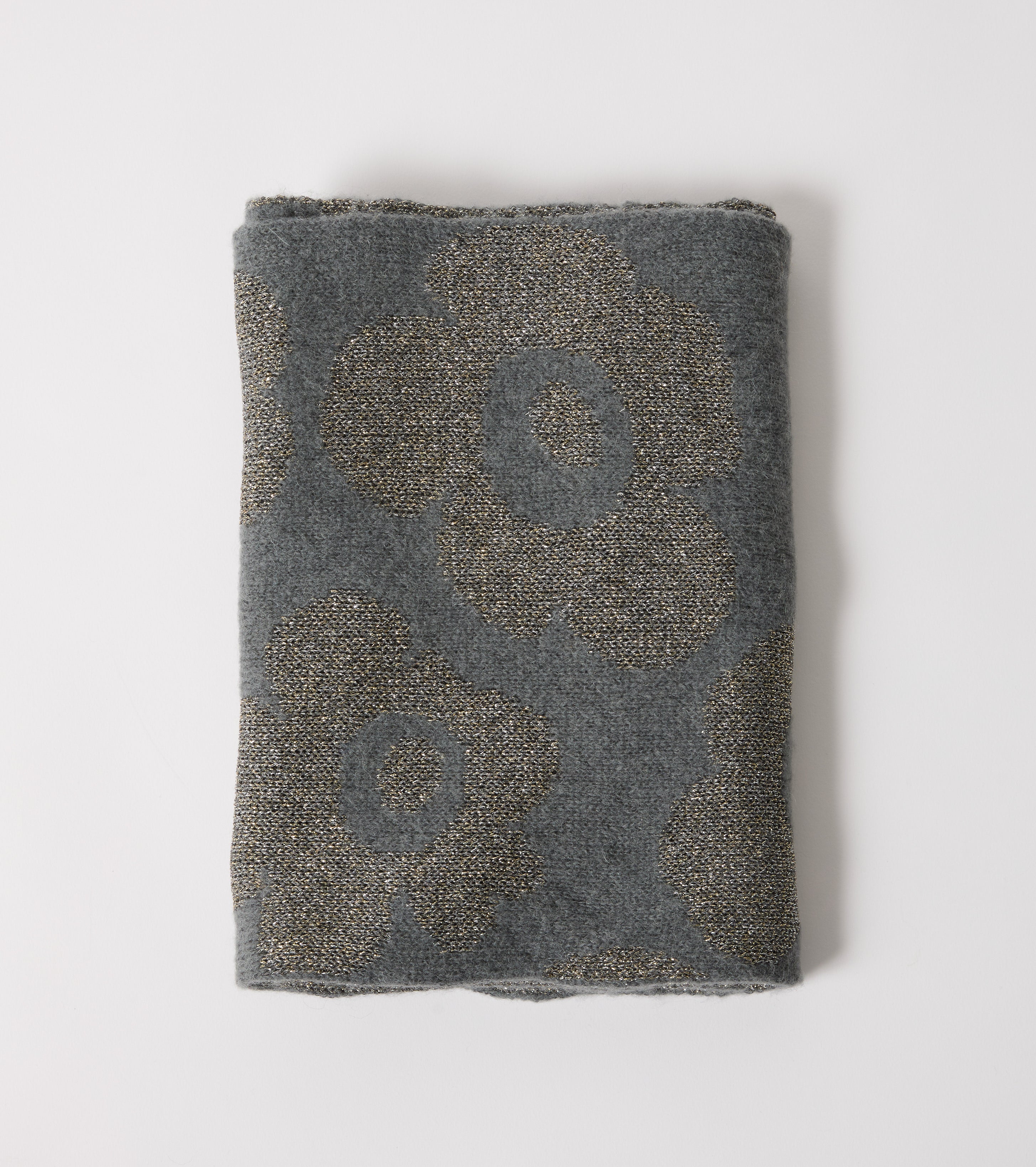 Jacquard wool and alpaca scarf