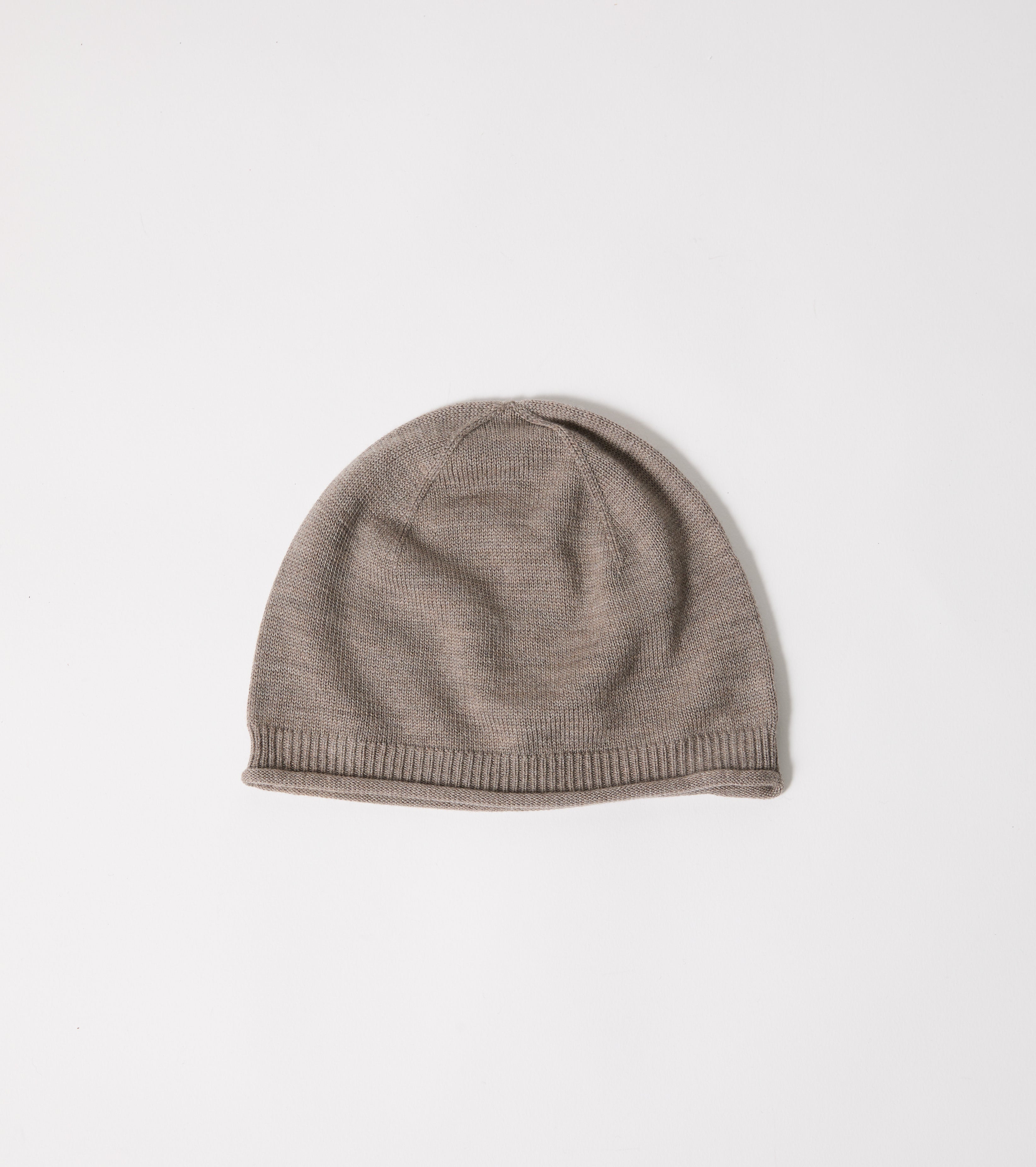 Berretto beanie in lana a costine