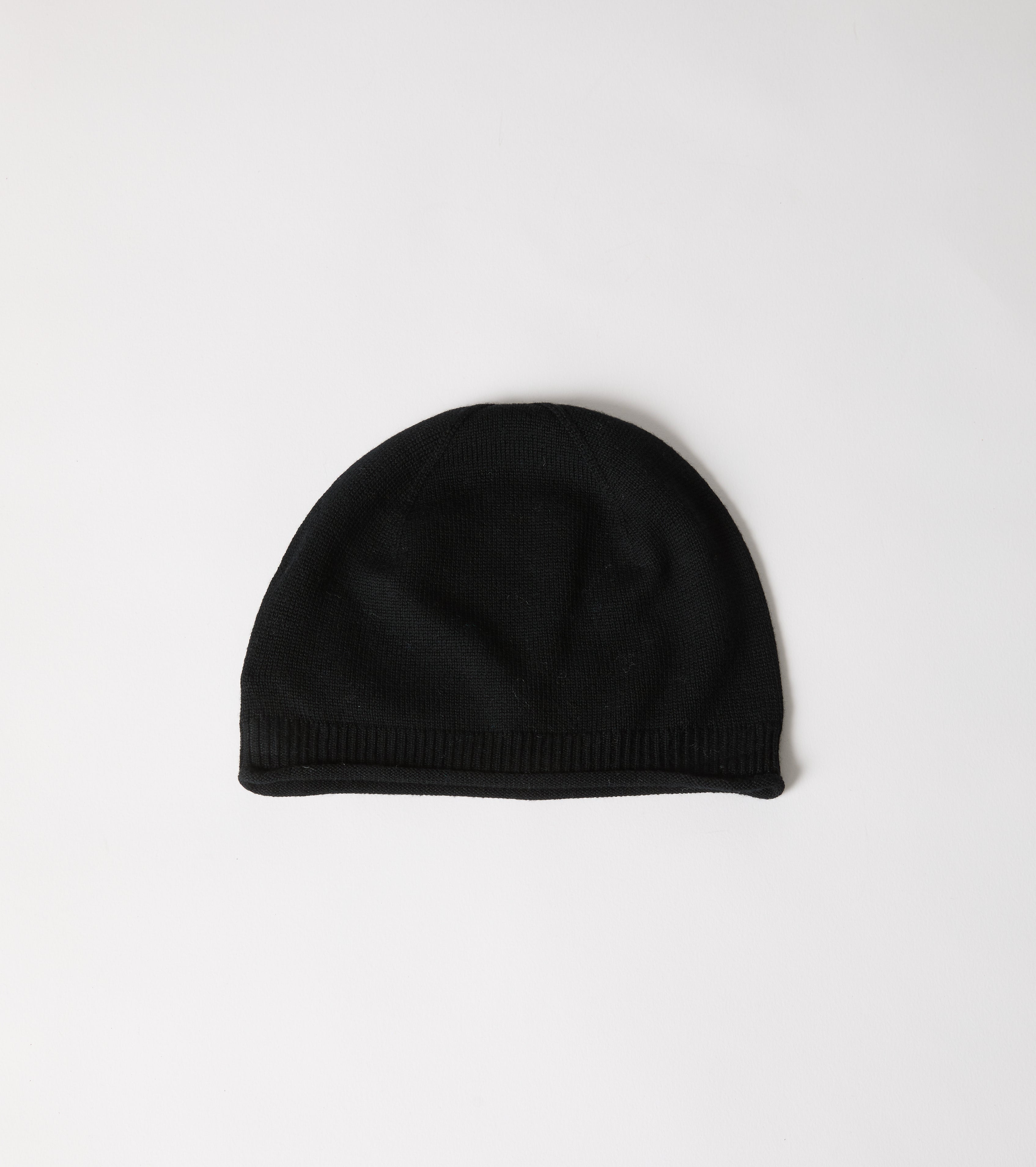 Berretto beanie in lana a costine