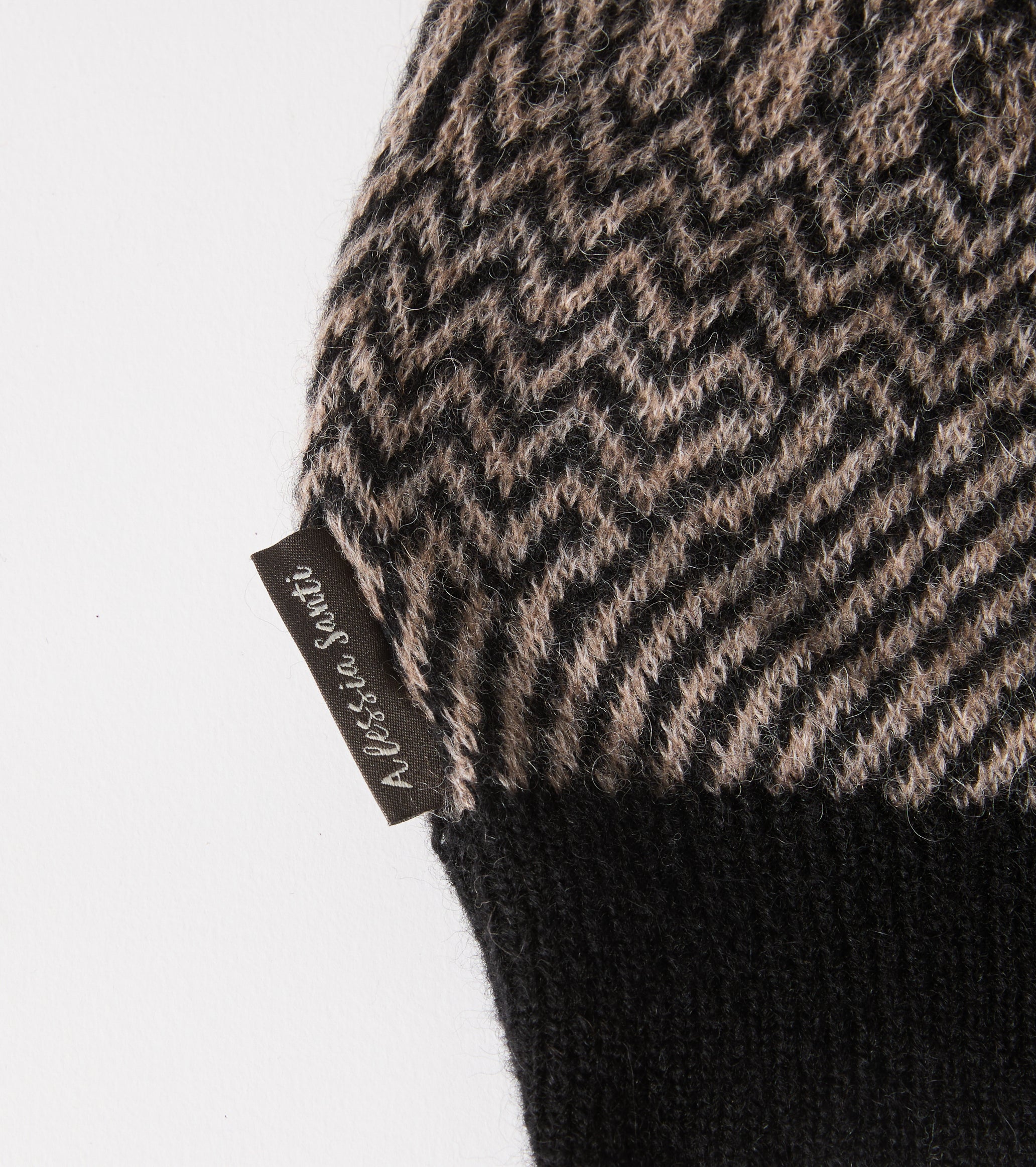 Gorro de mezcla de lana jacquard