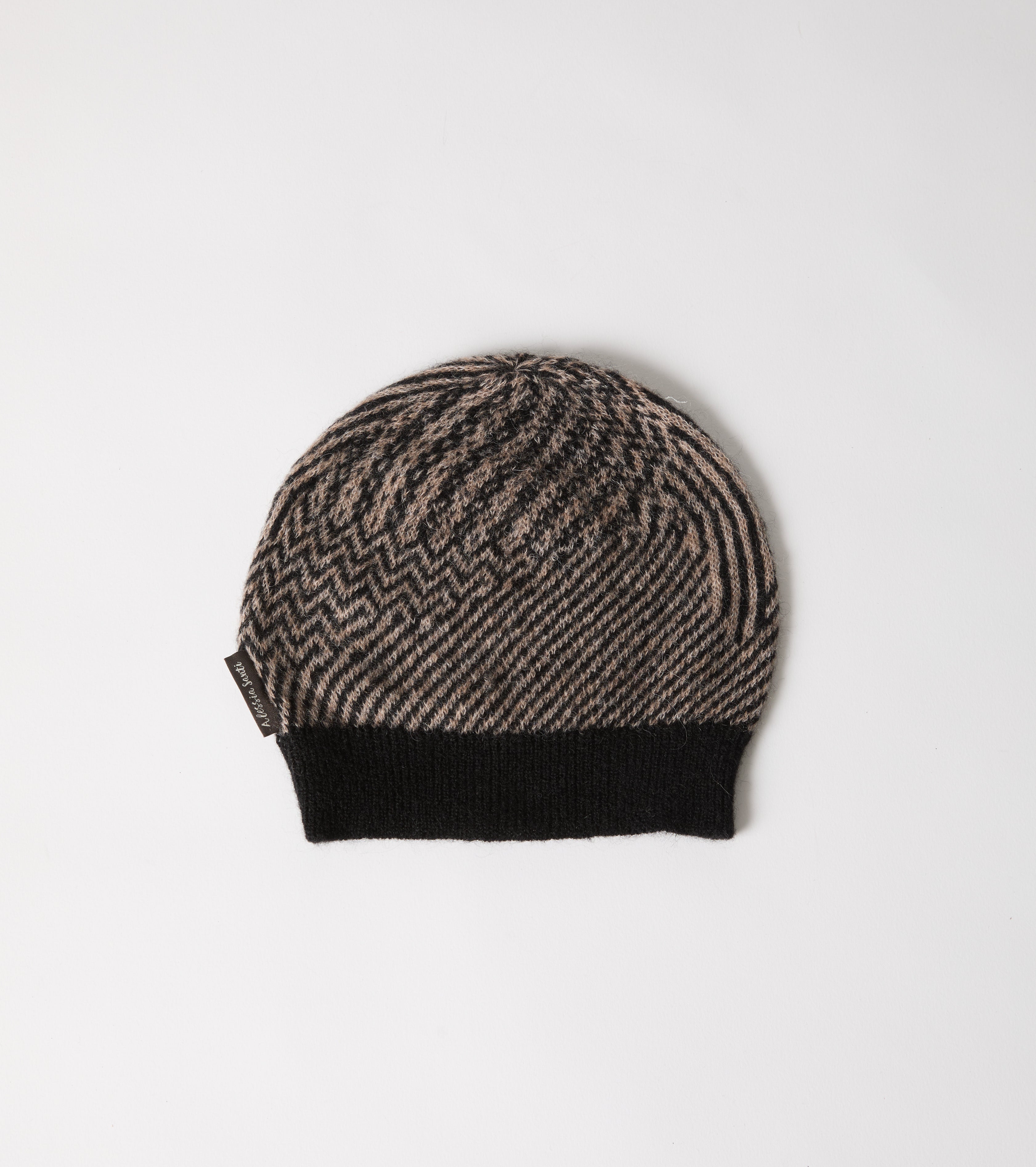 Gorro de mezcla de lana jacquard