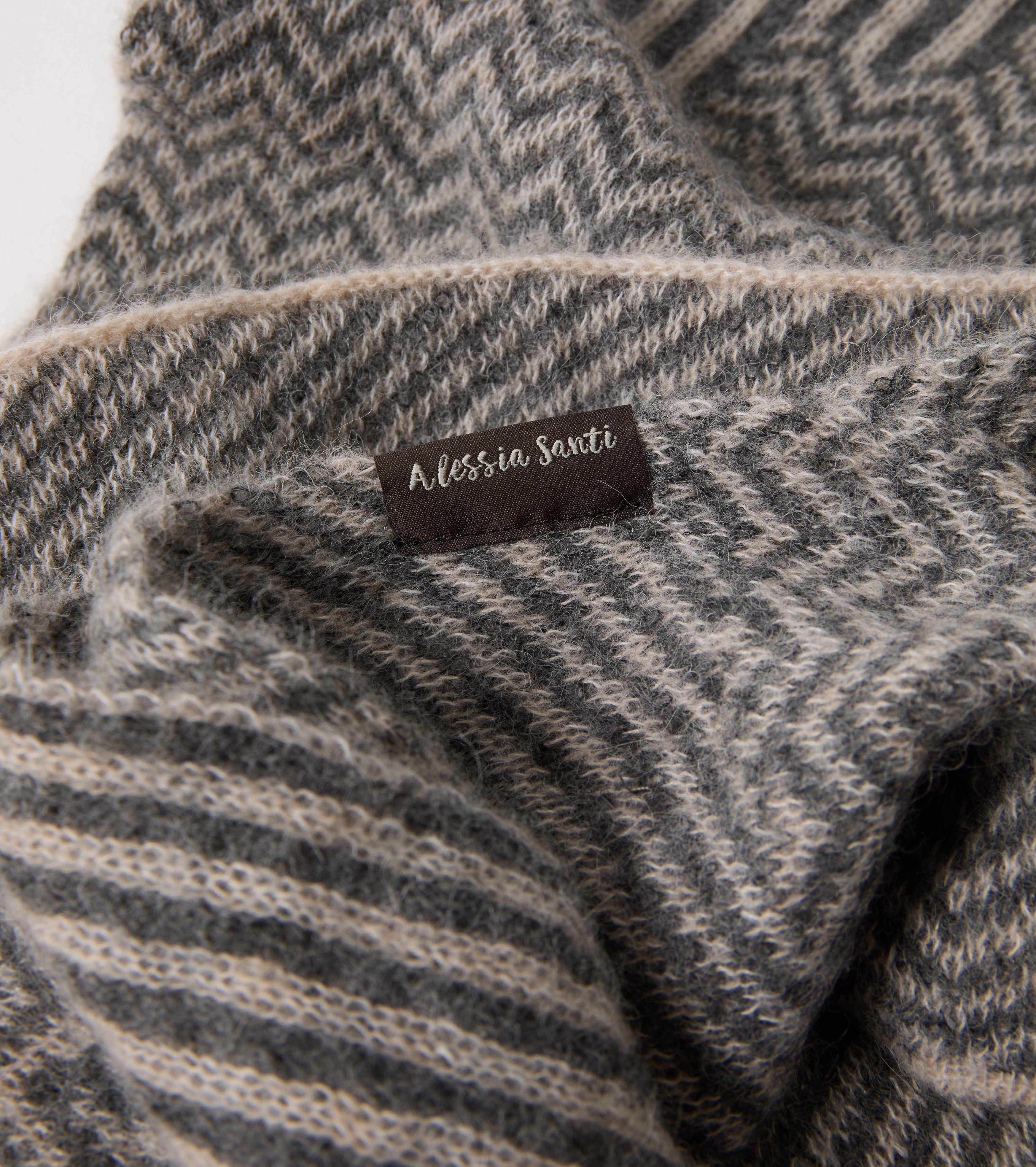 Sciarpa in misto lana jacquard