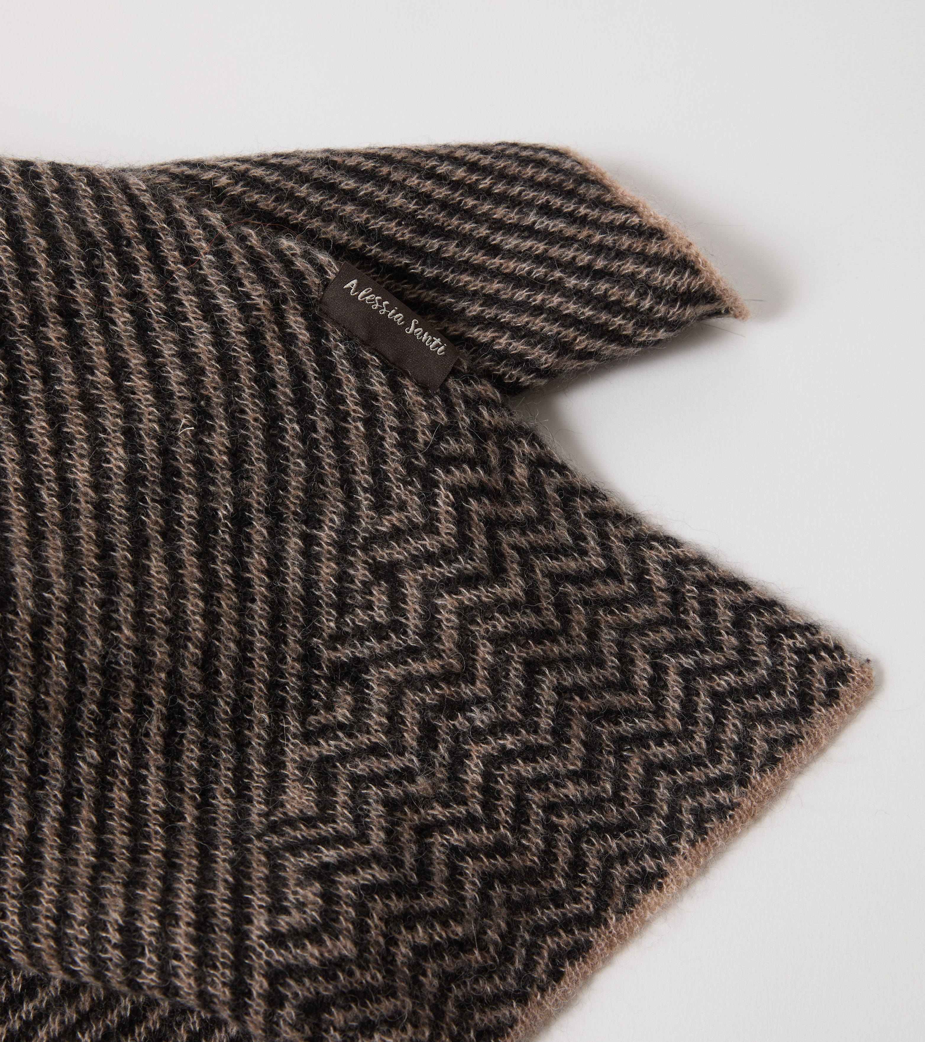 Sciarpa in misto lana jacquard
