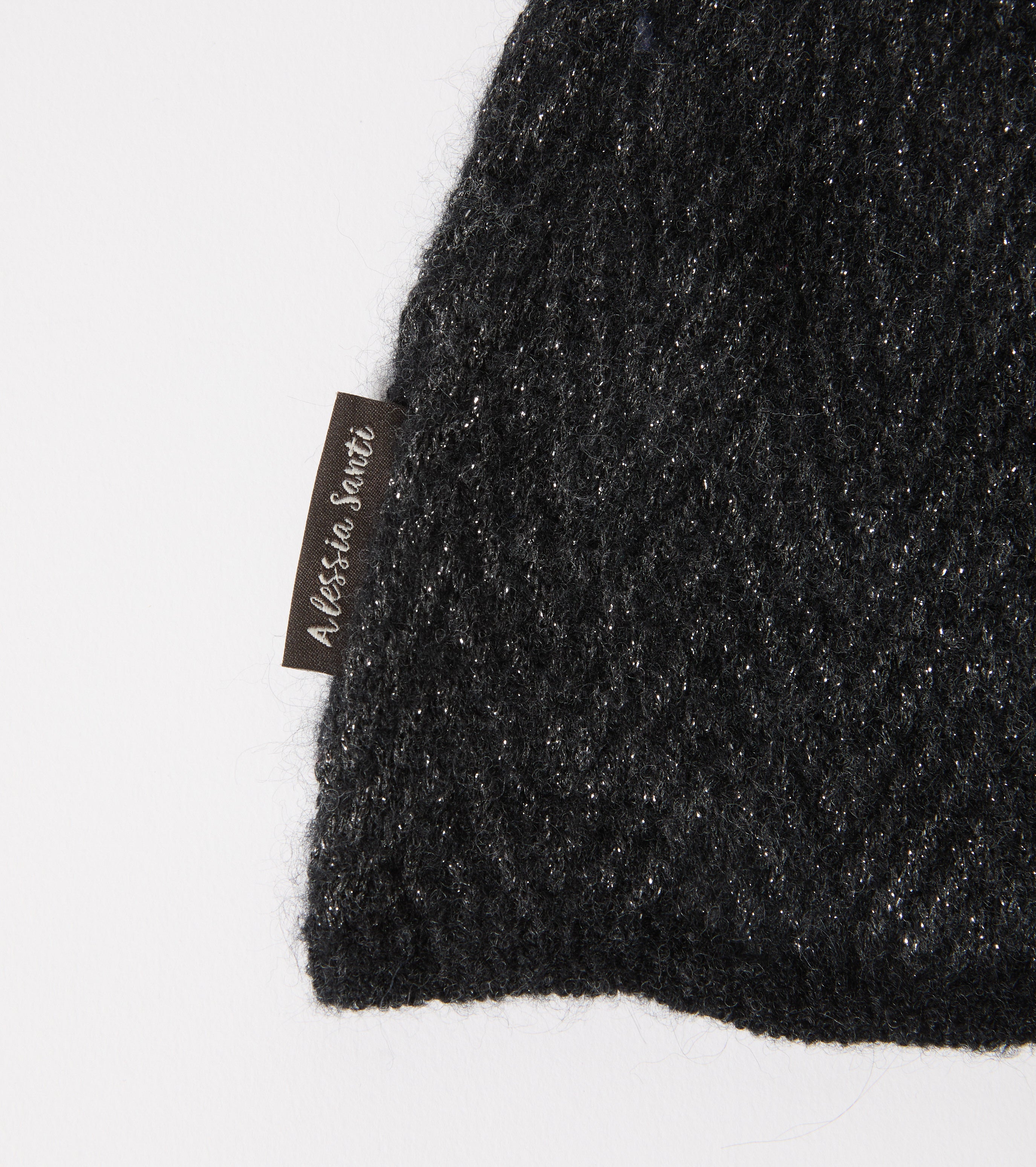 Gorro de lana y lurex