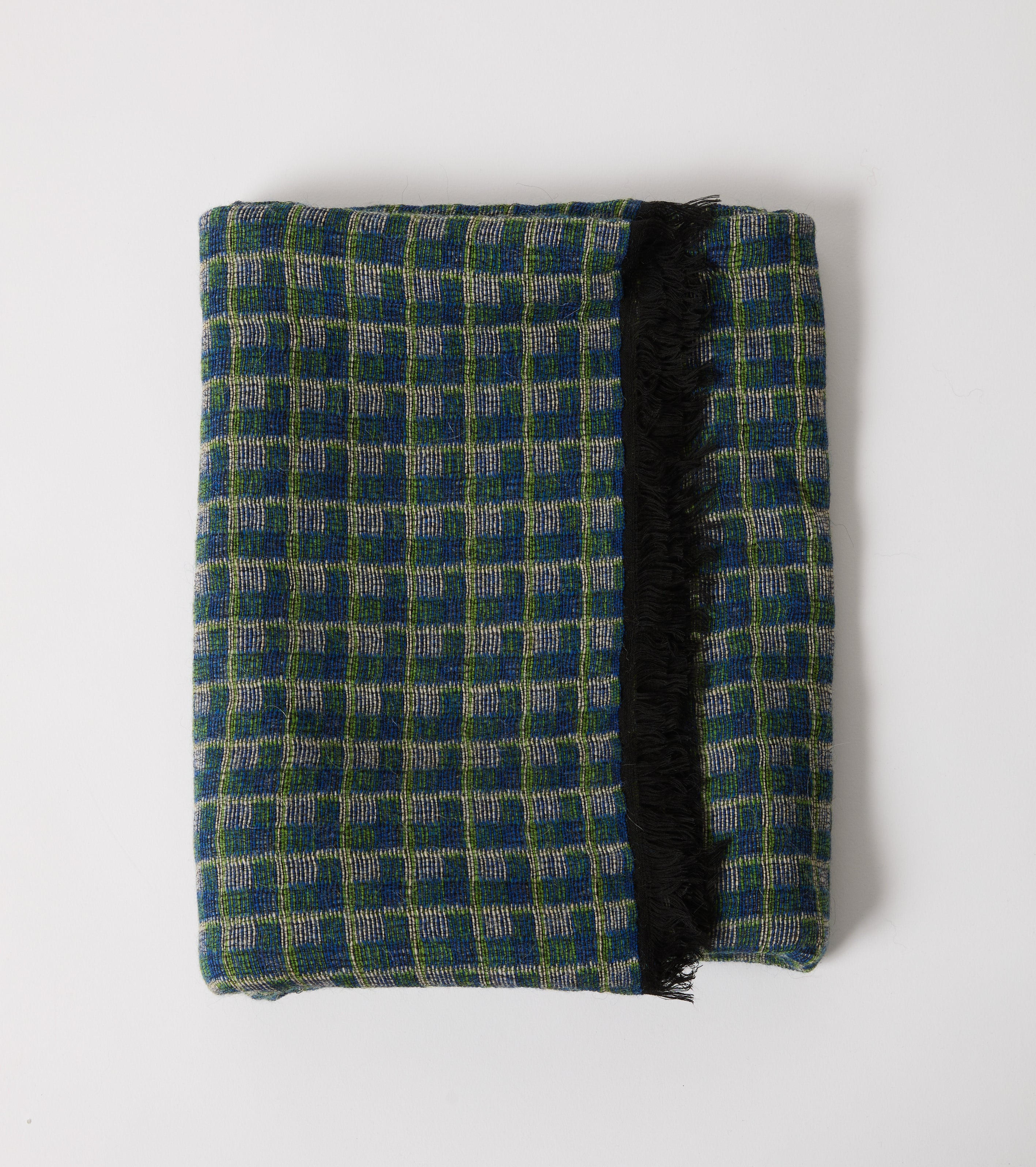 Sciarpa in lana e alpaca check