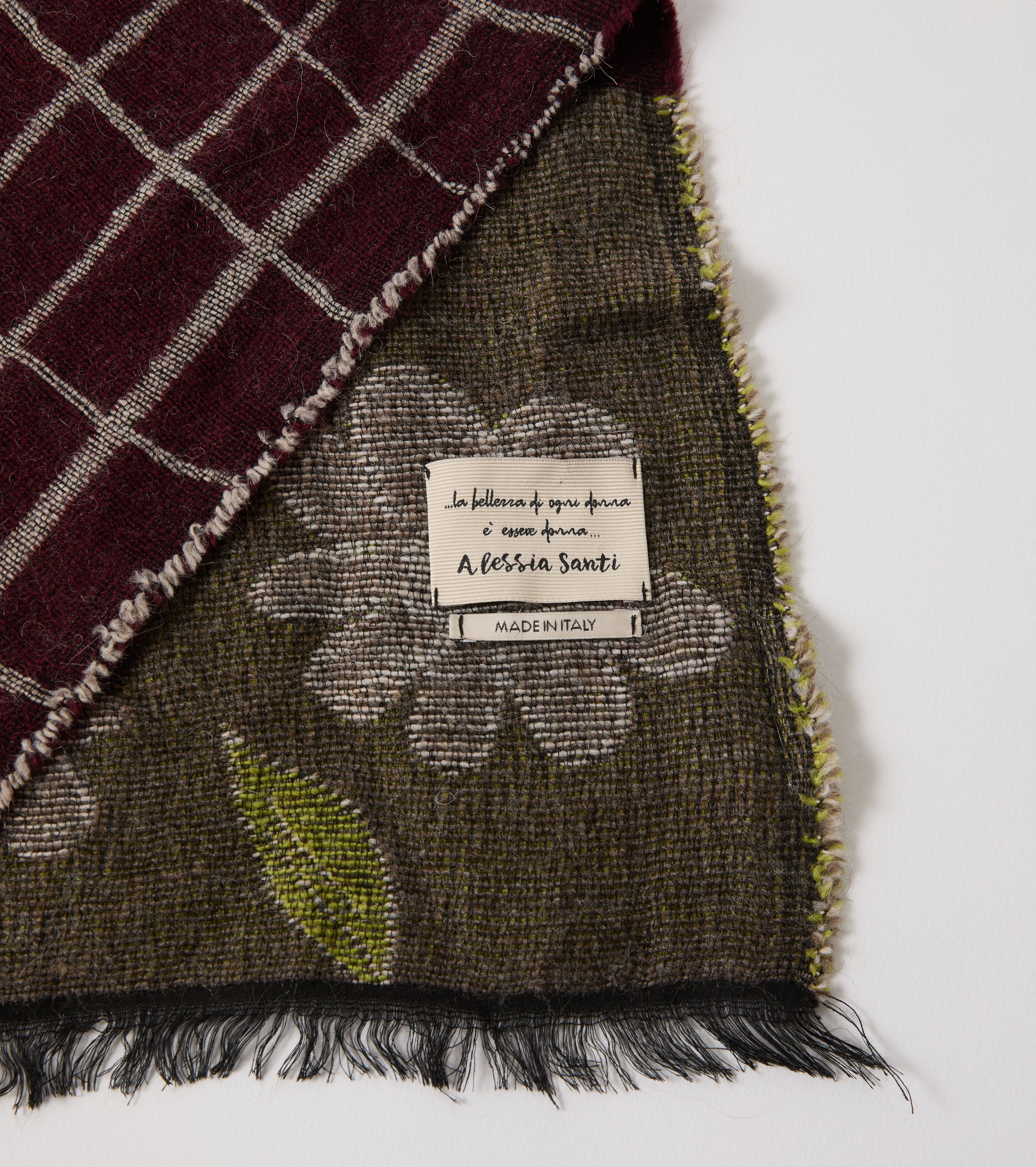 Sciarpa in filato di lana e alpaca