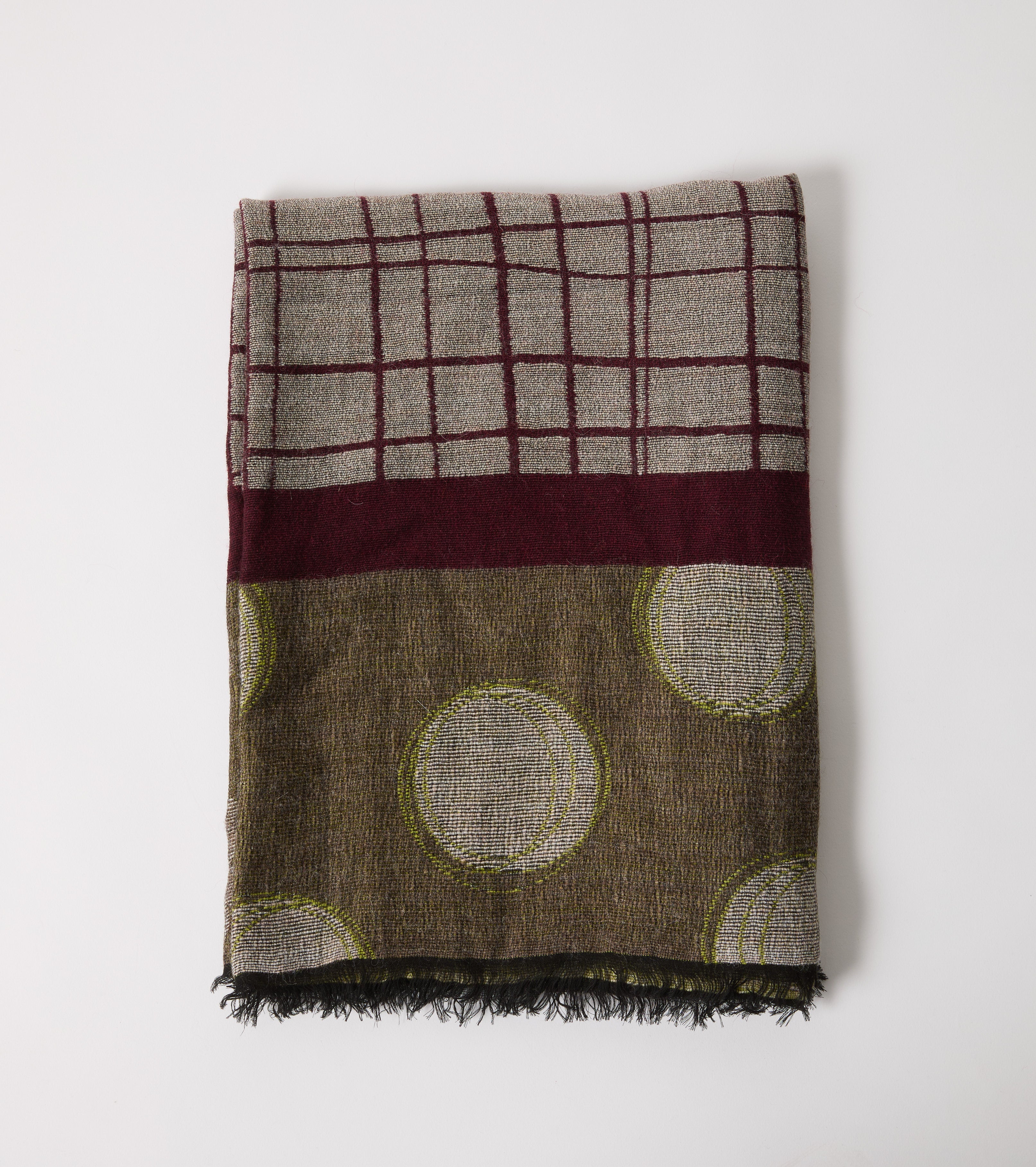 Sciarpa in filato di lana e alpaca