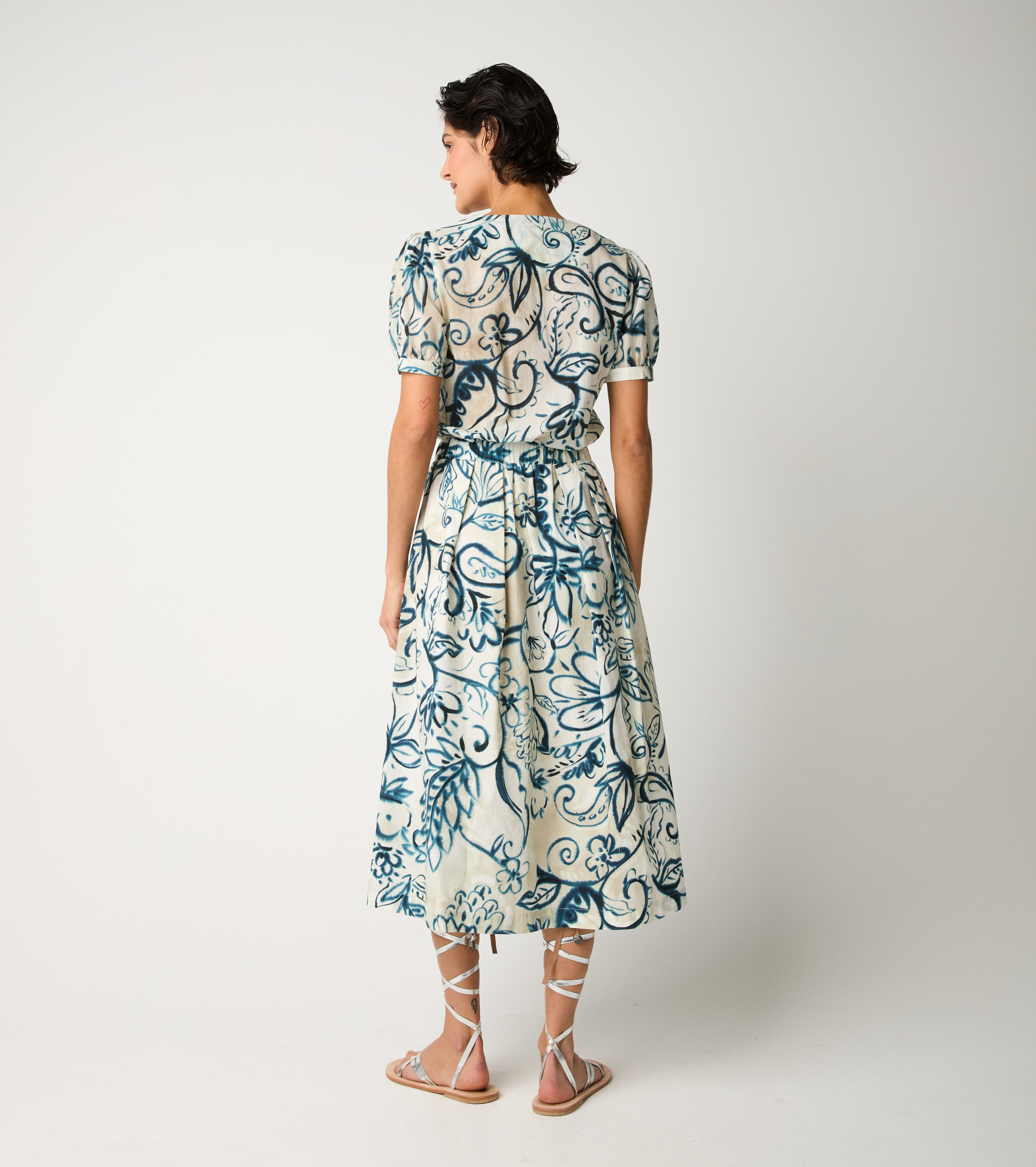 Abito in cotone floreale fiore