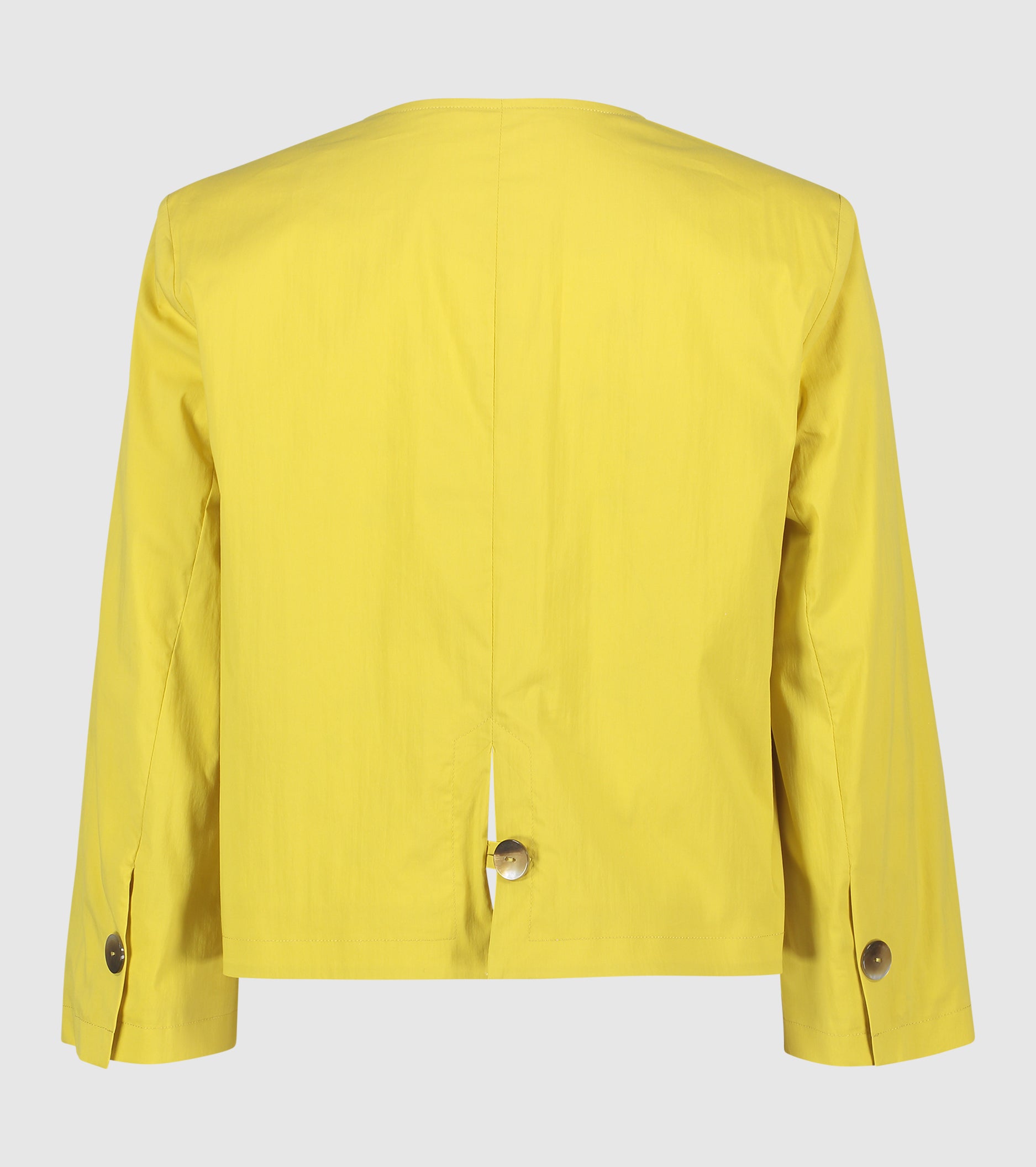 Giacca cropped con maniche a tre quarti olio