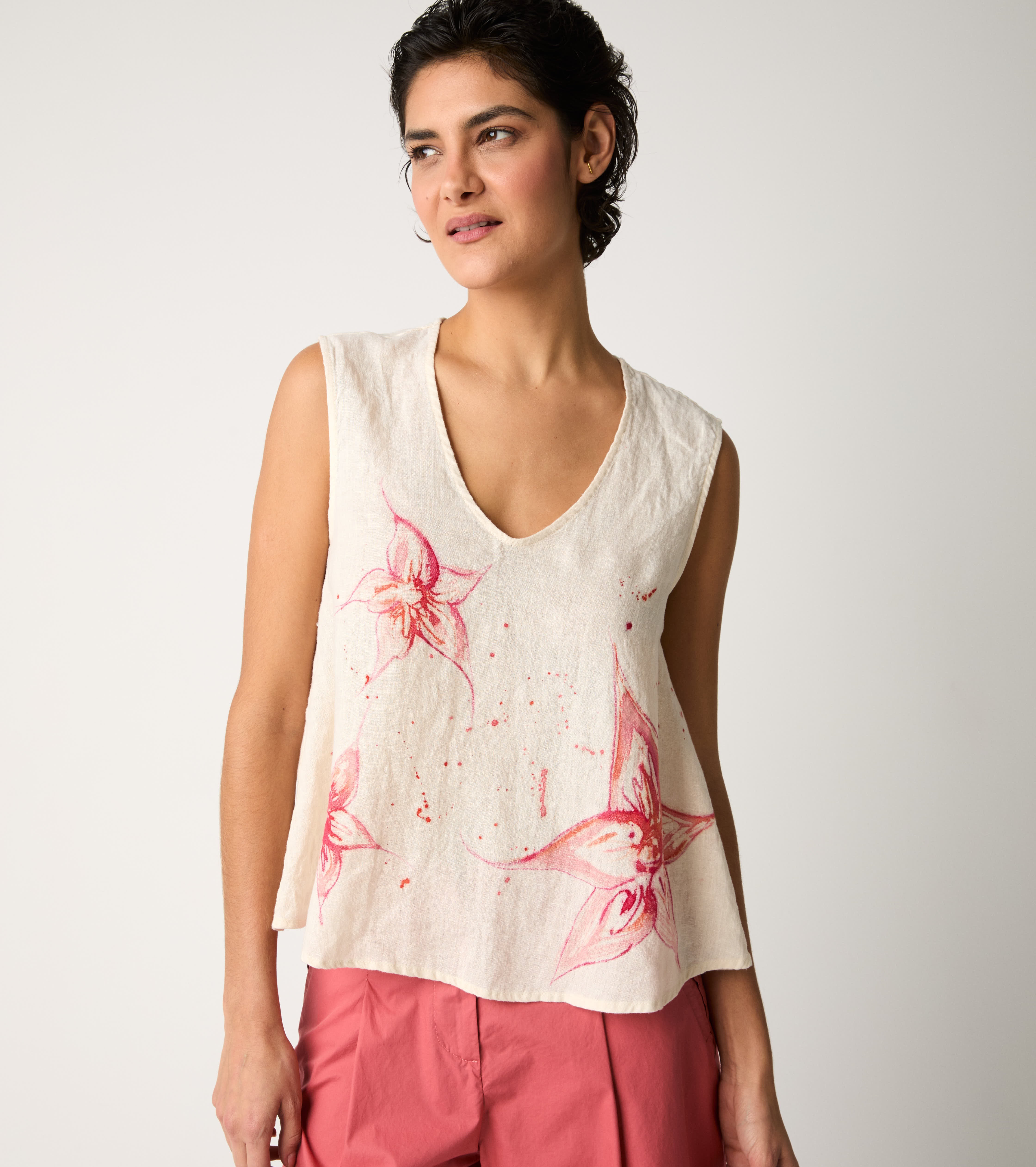 Top con stampa floreale fiori