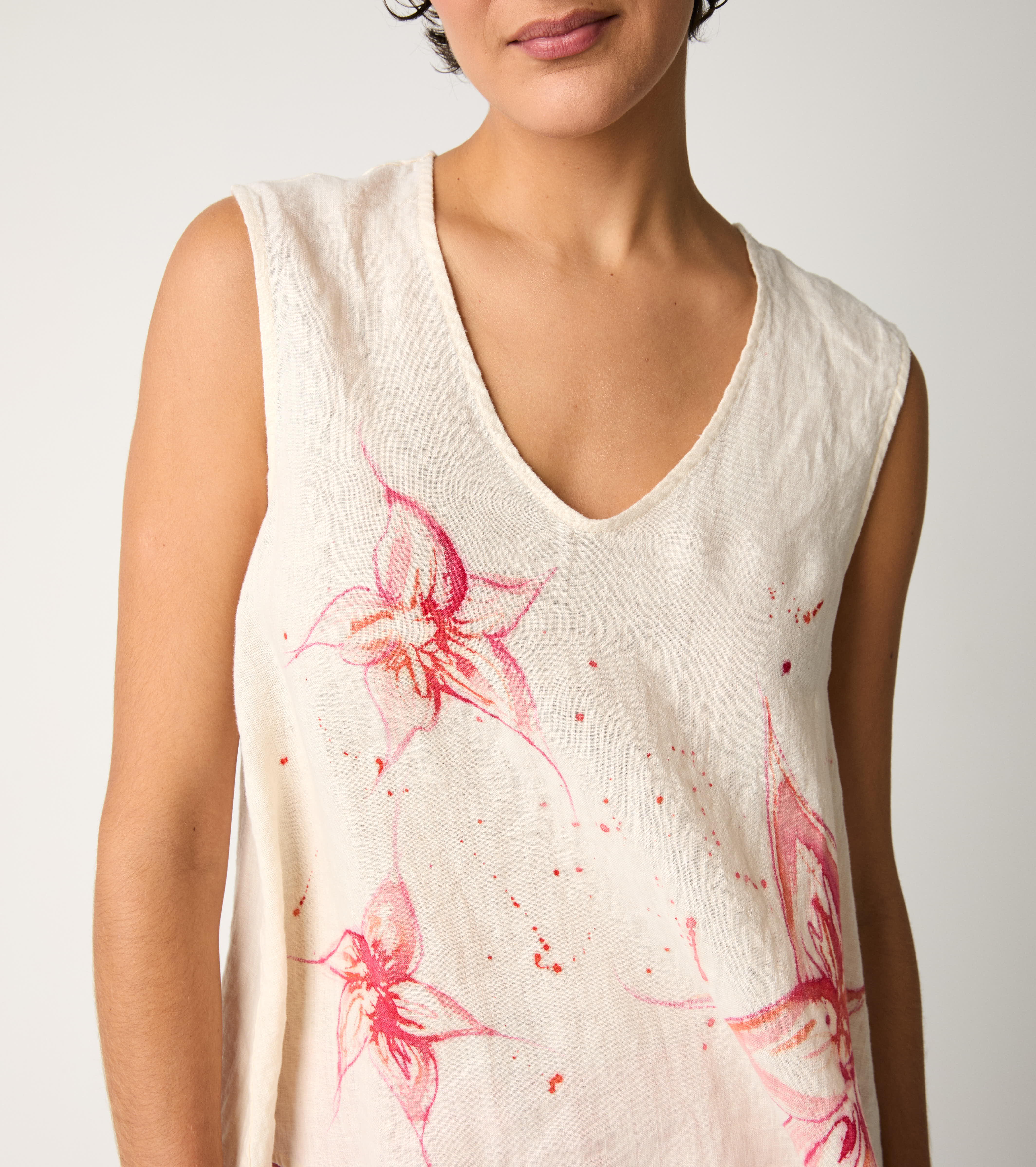 Top con stampa floreale fiori