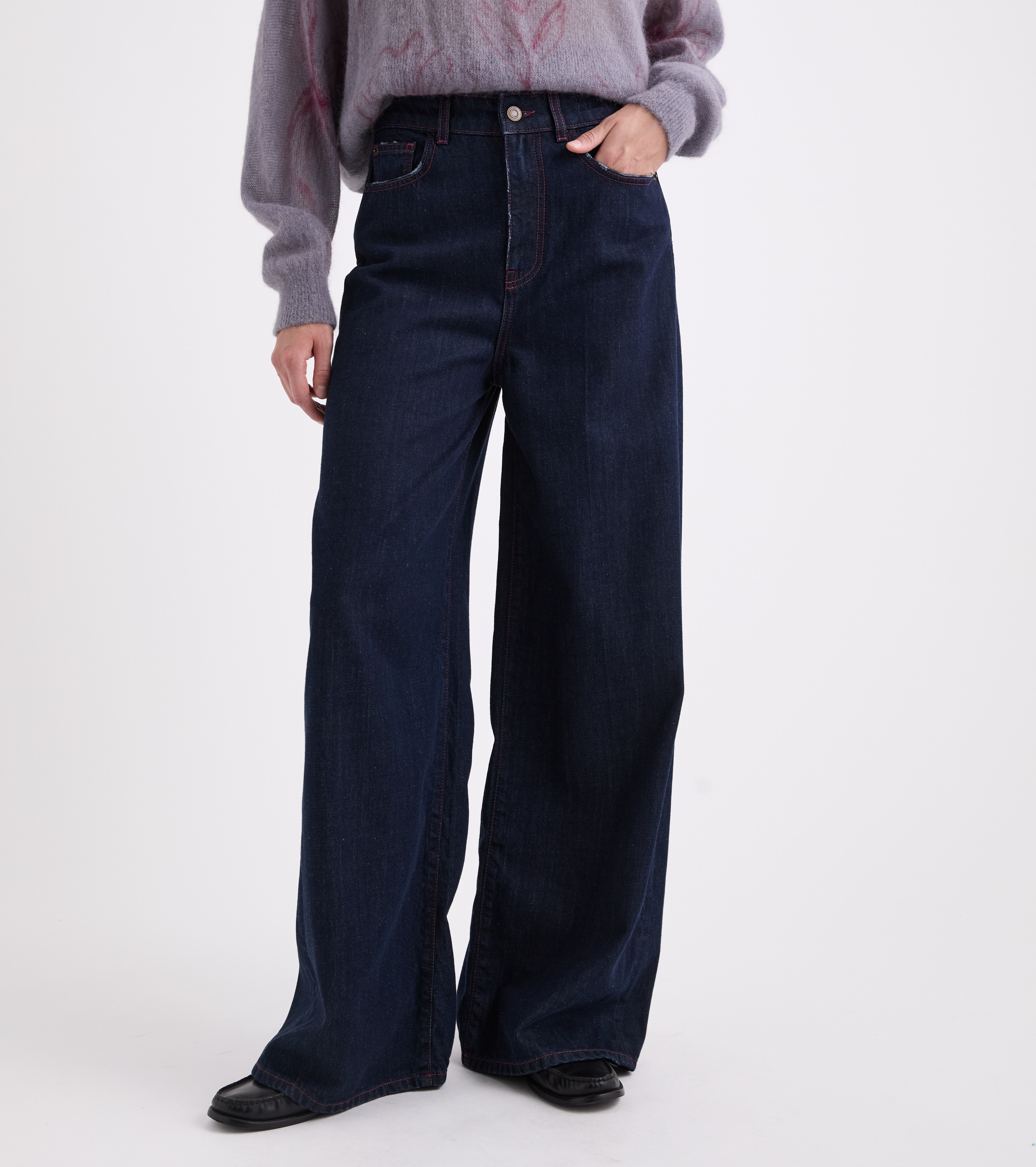 Jeans cinque tasche in cotone multicolor