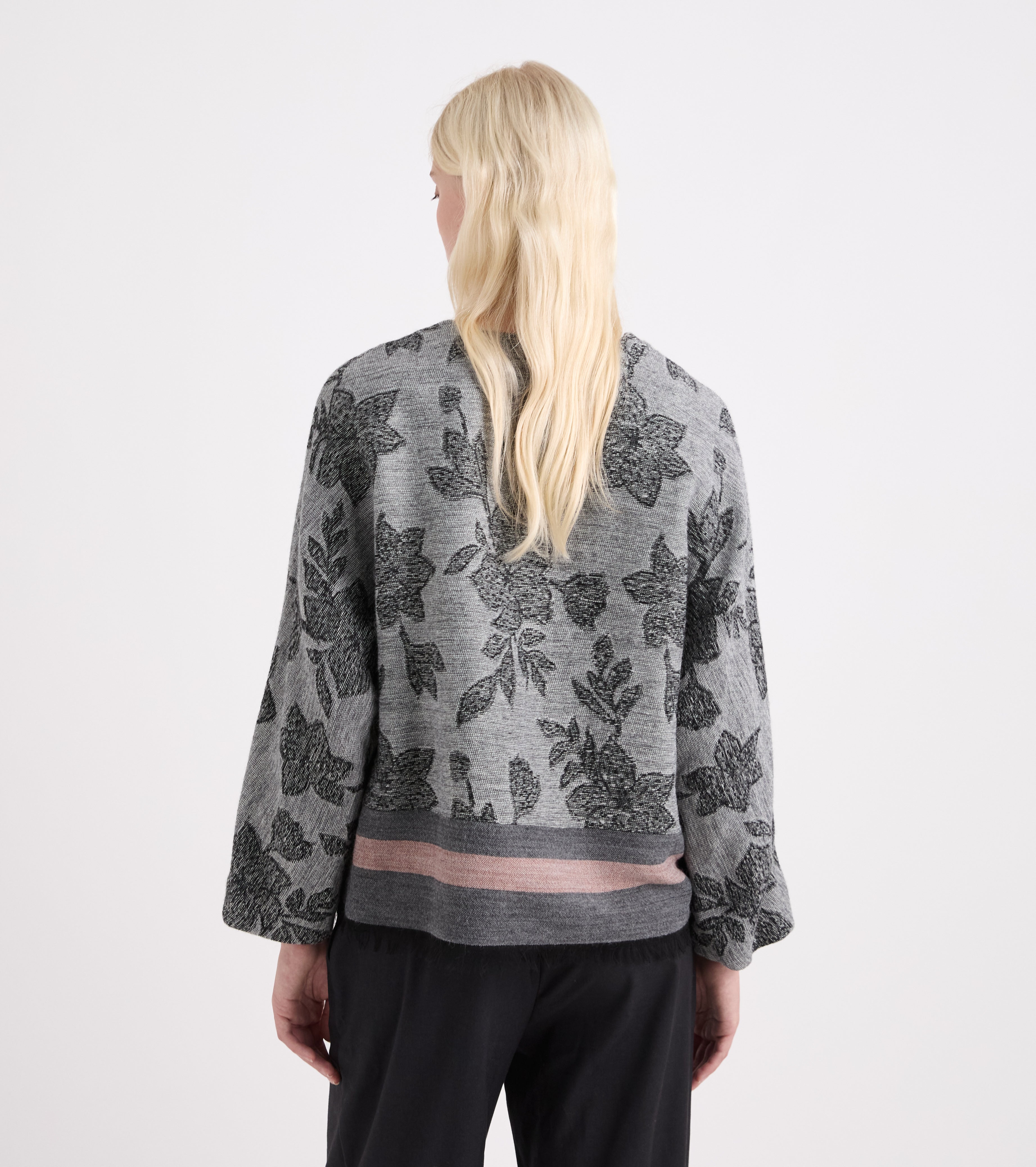 Giacca jacquard con bottoni blue