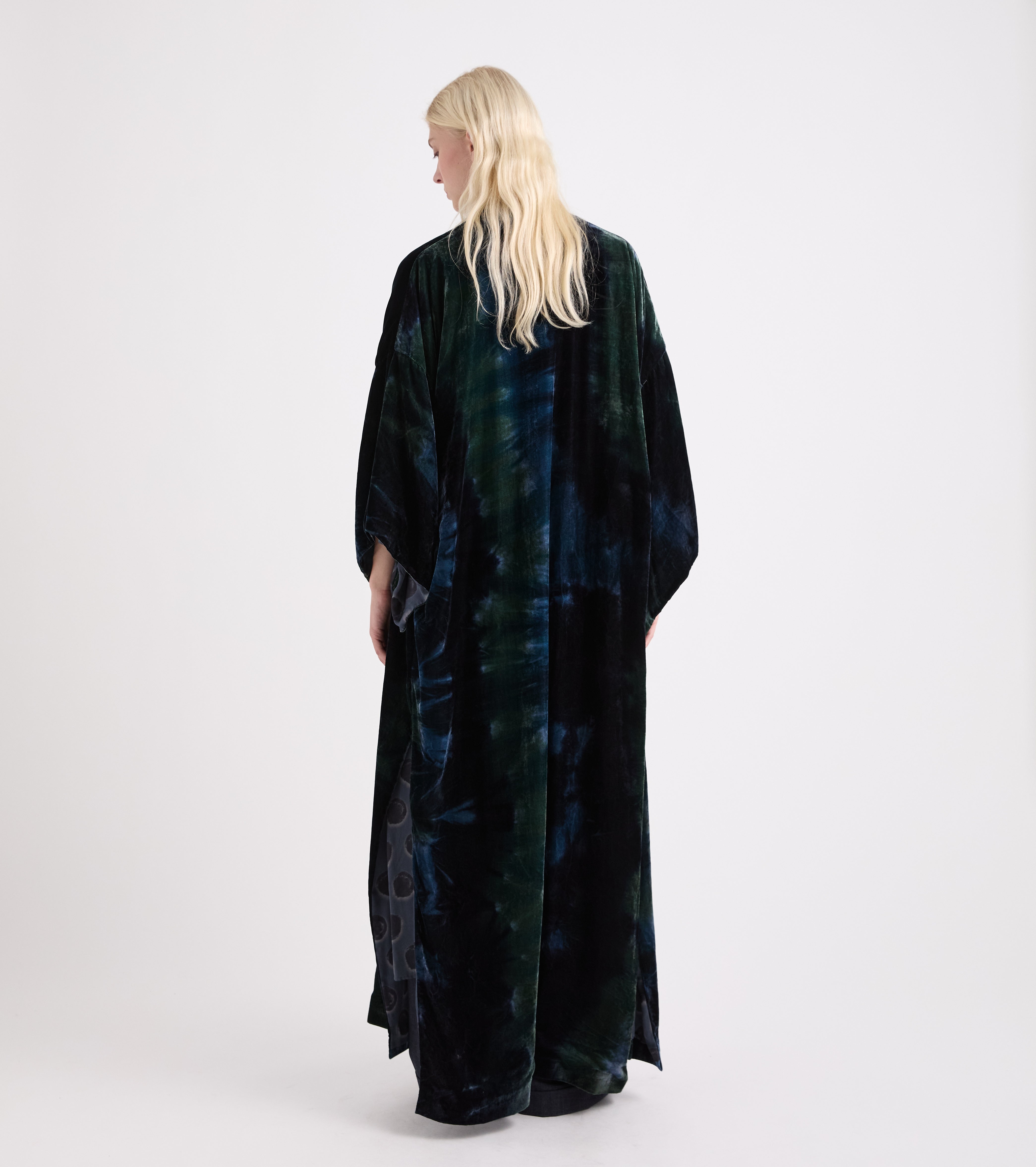 Kimono multicolor con escote en V multicolor
