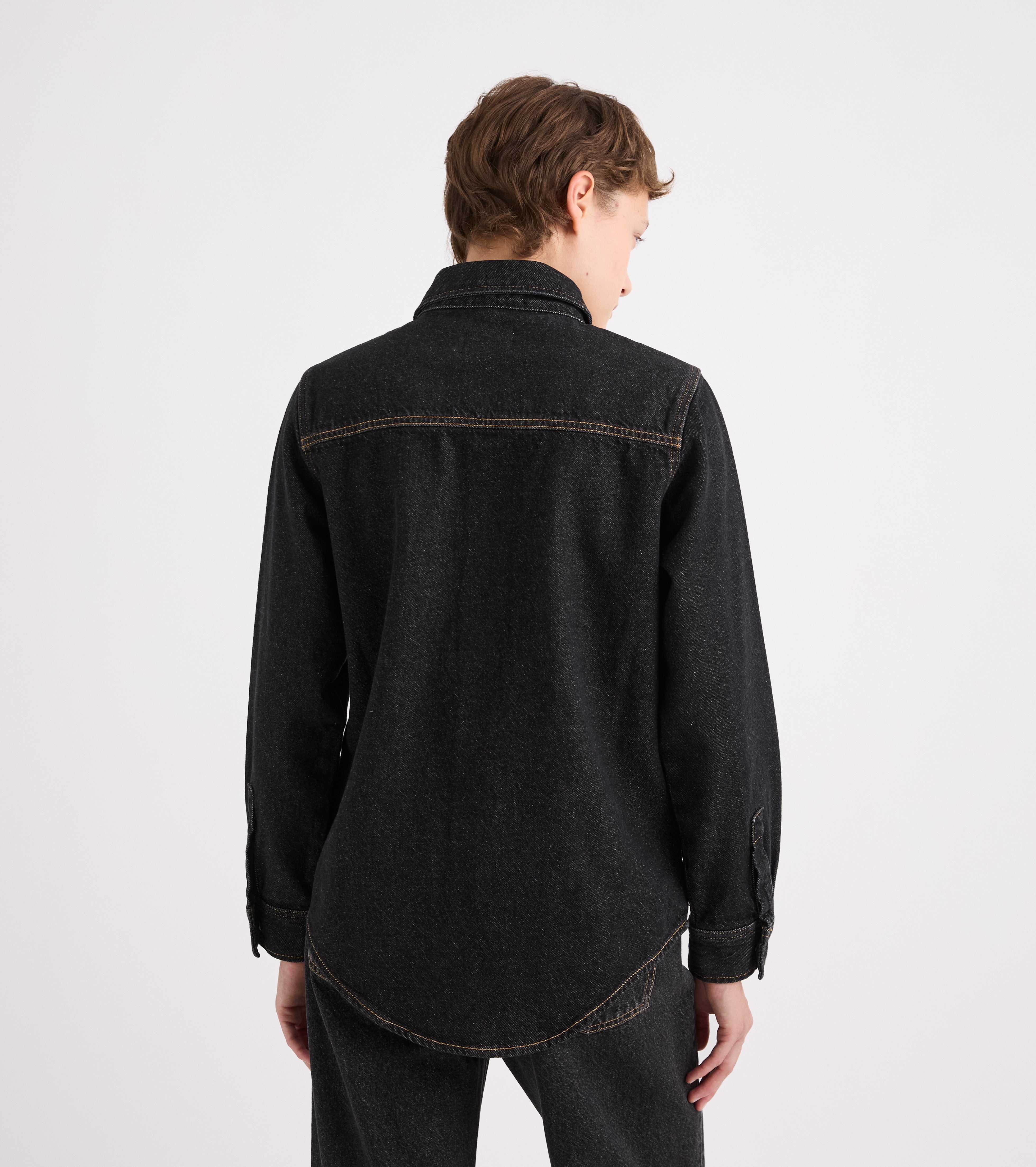 Overshirt-jakke i bomuld med lommer