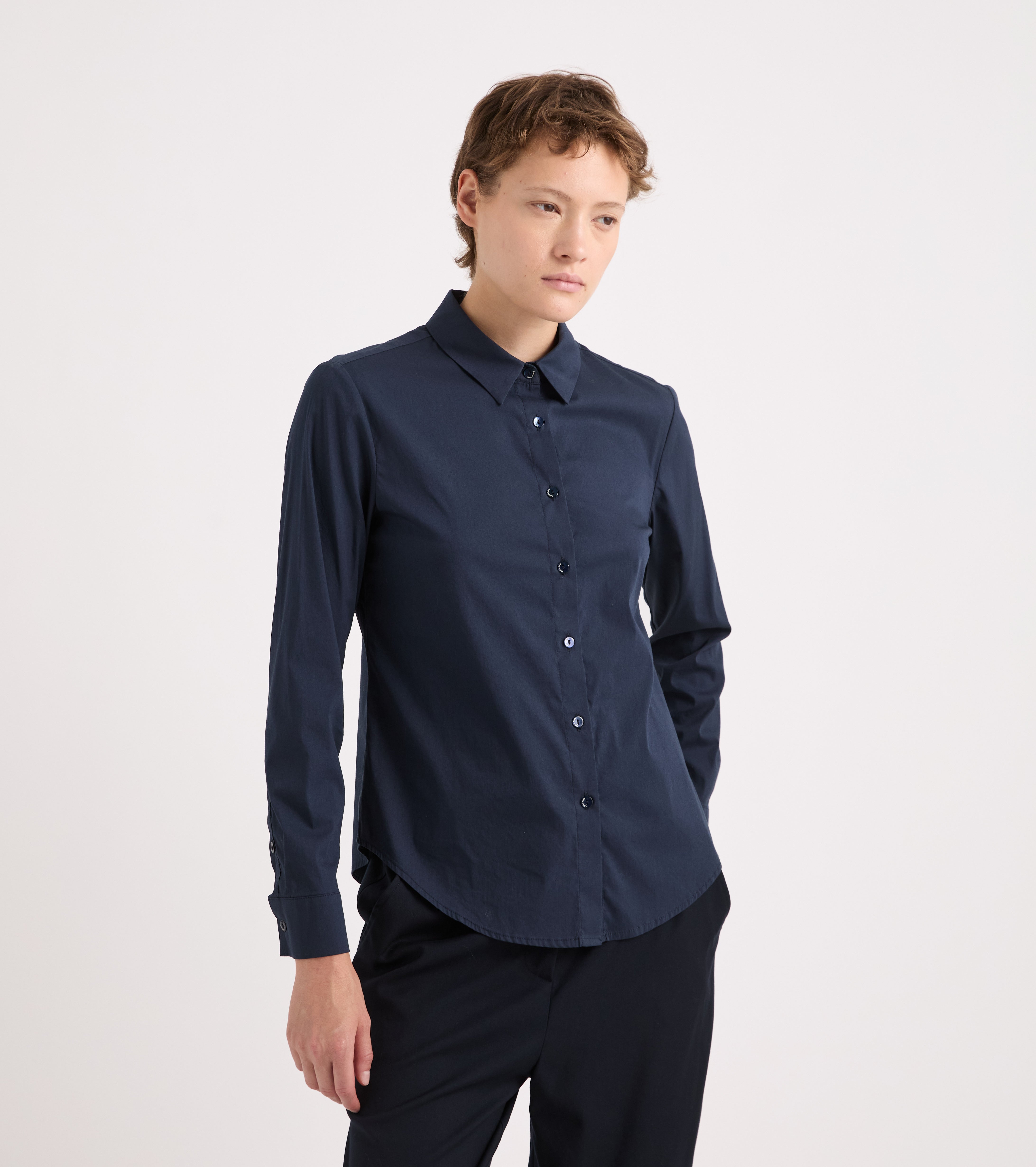 Camicia con maniche lunghe blue