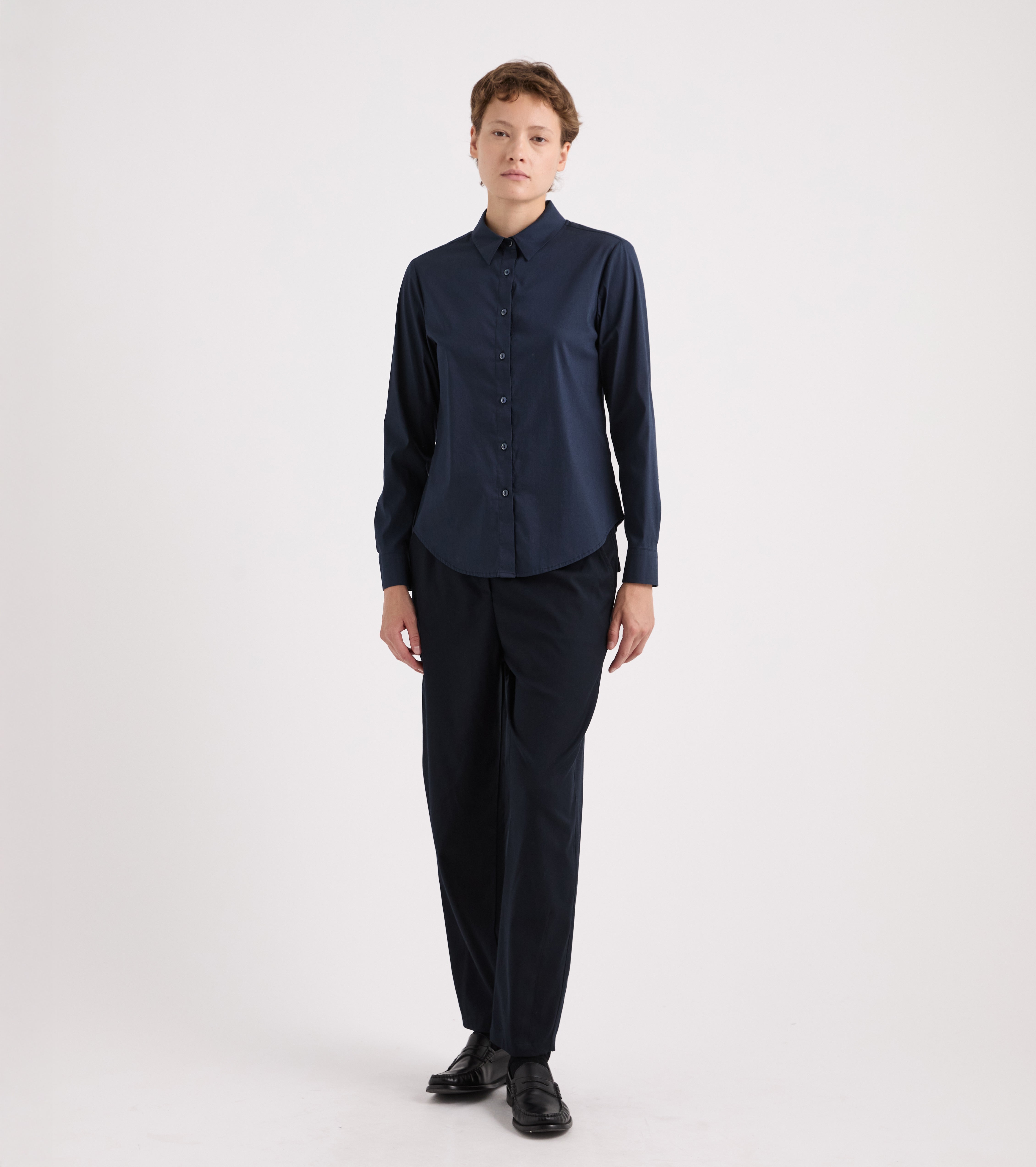 Camicia con maniche lunghe blue
