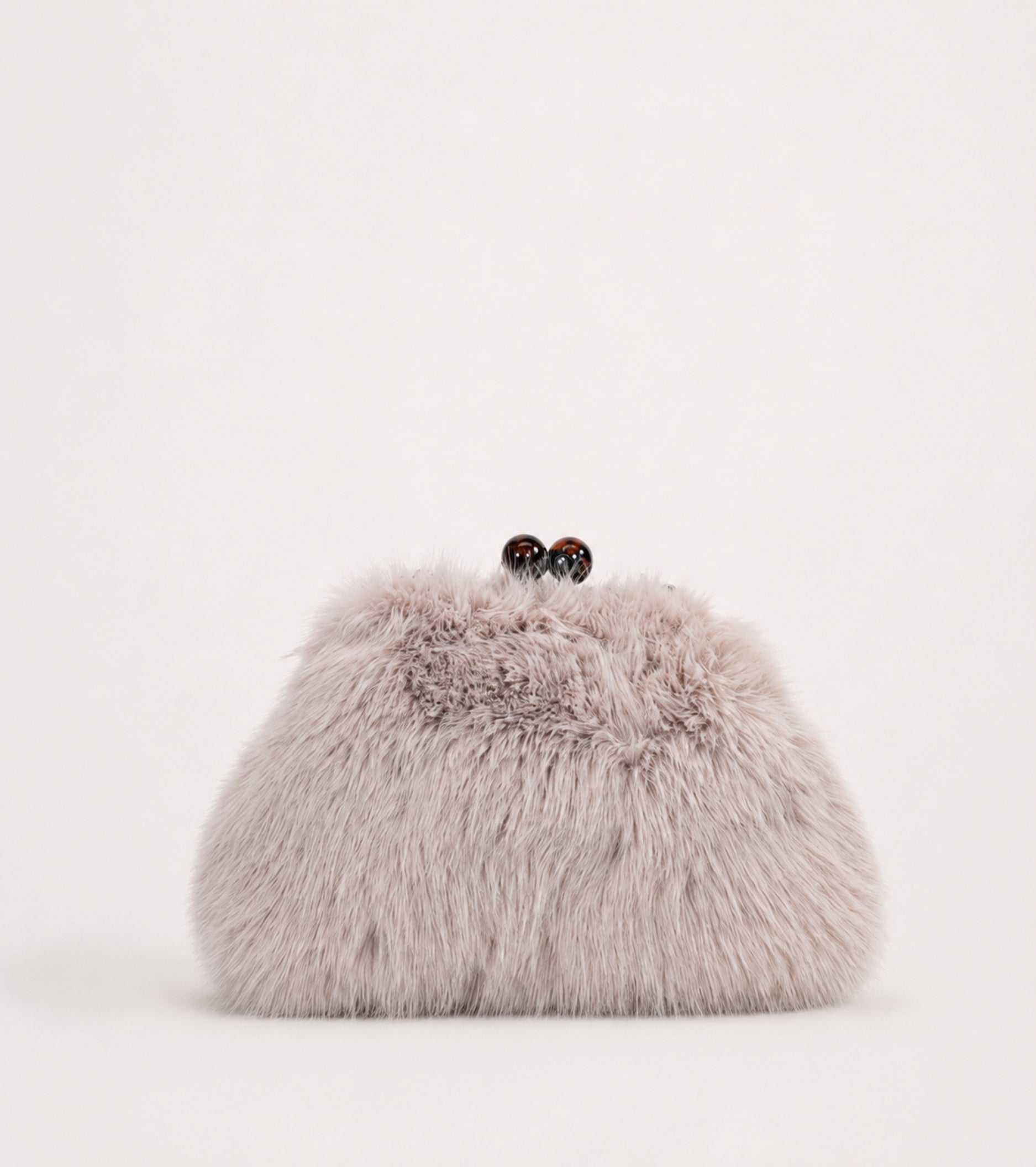 Sand-coloured crossbody bag with charms