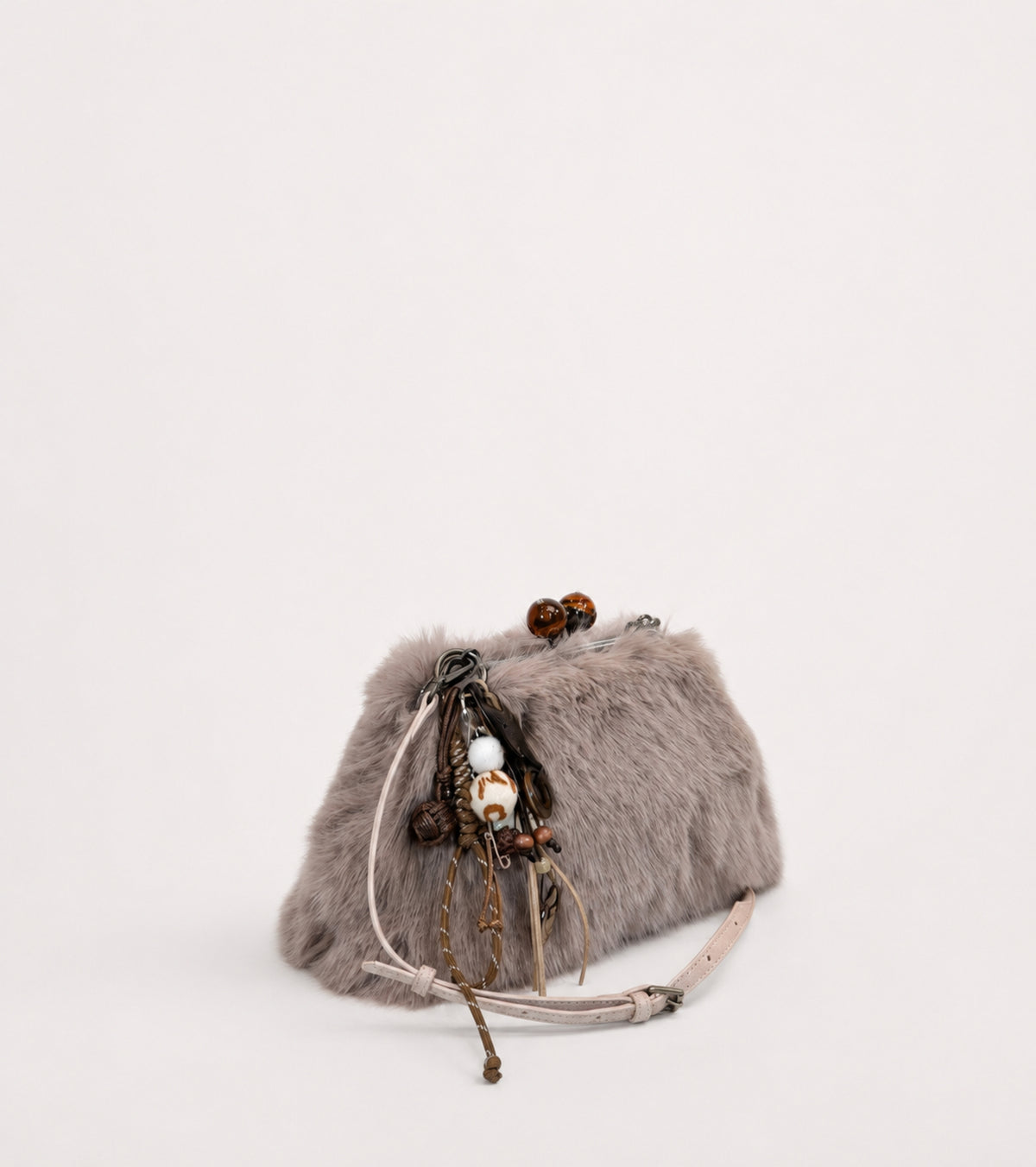 Borsa crossbody con charms ombra