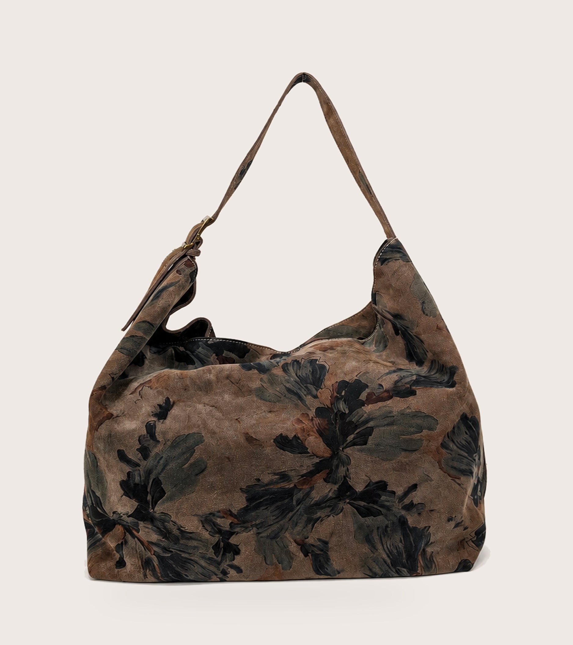 Borsa a spalla con stampa floreale stampa multicolor
