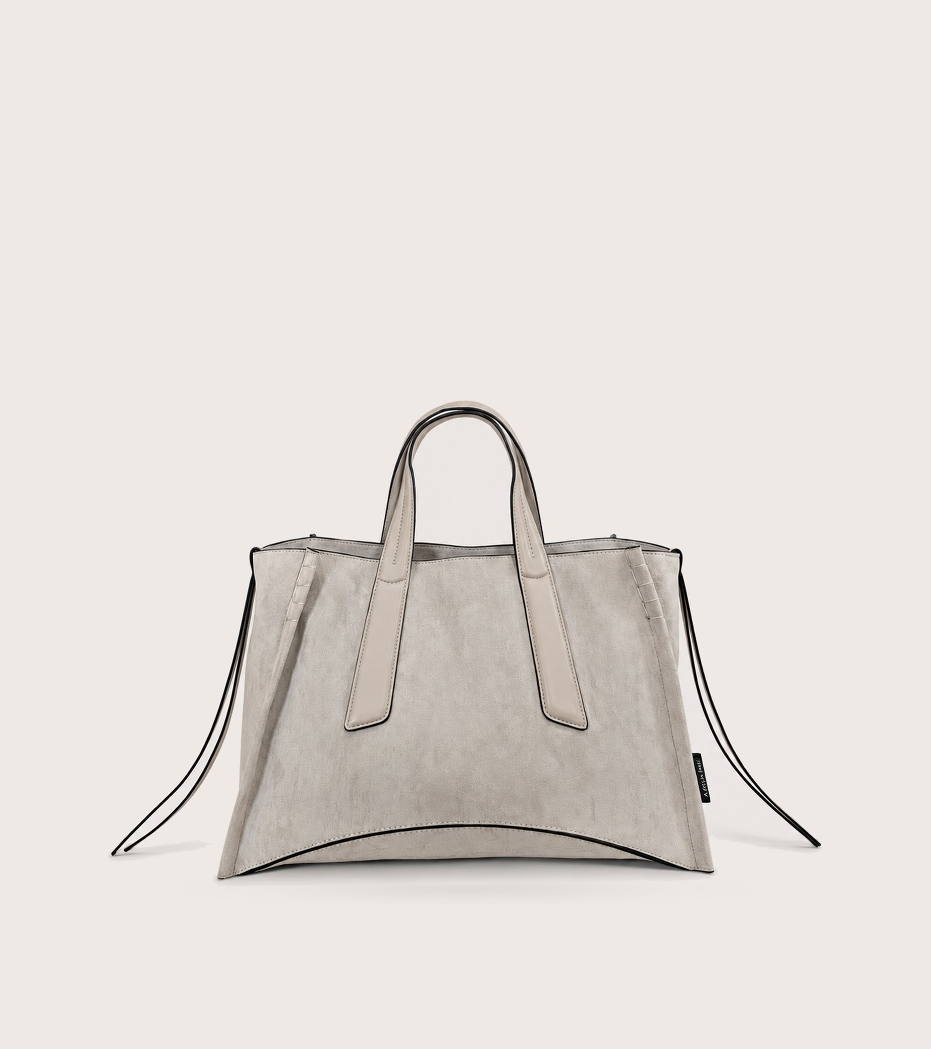 Borsa shopping in ecopelle scamosciata sale