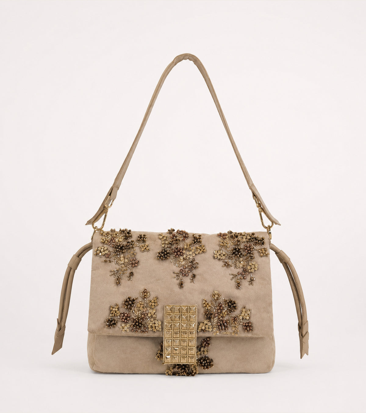 Borsa a spalla in suede corda