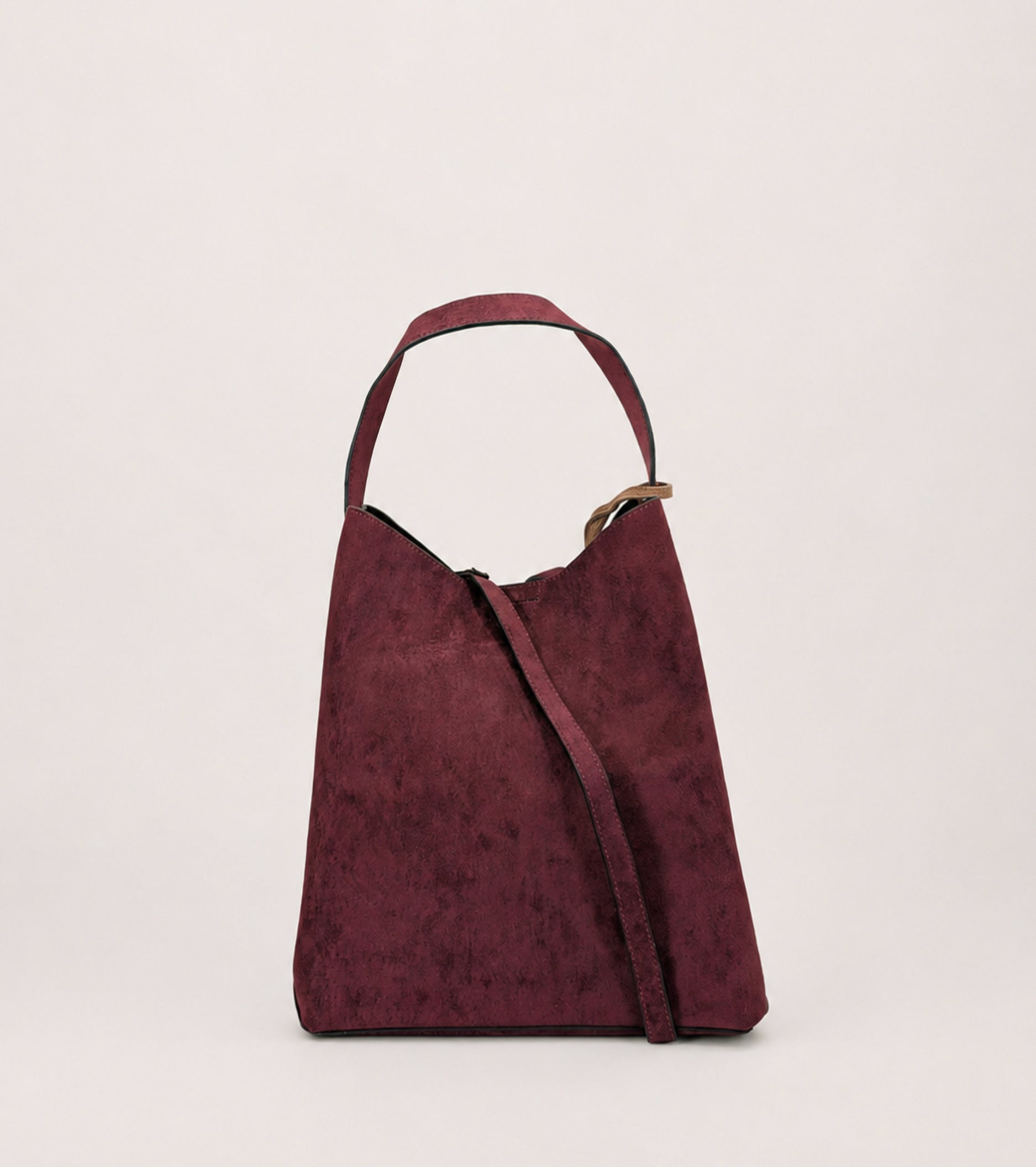 Borsa a secchiello con charm AS mosto