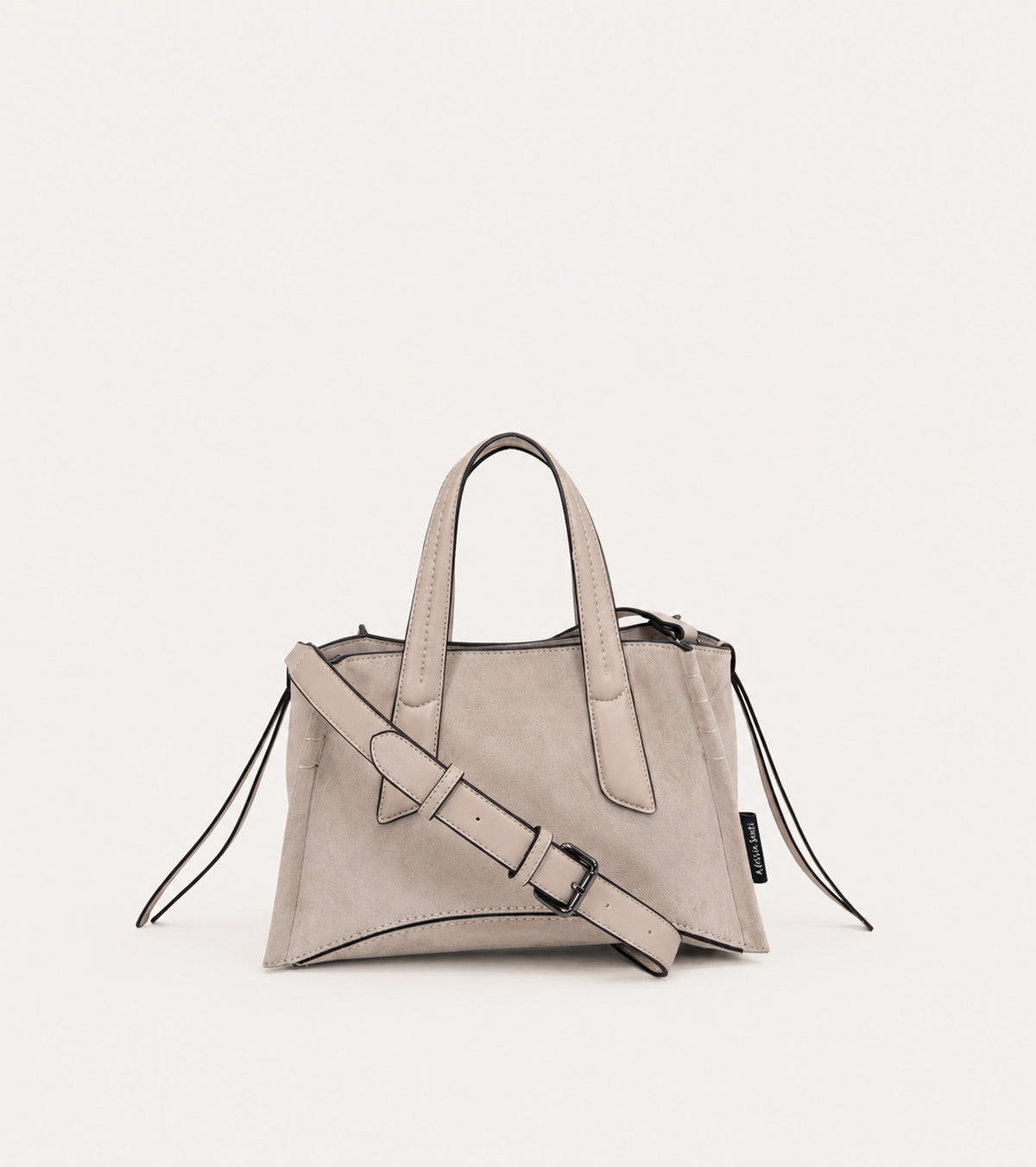 Borsa a mano in ecopelle scamosciata sale