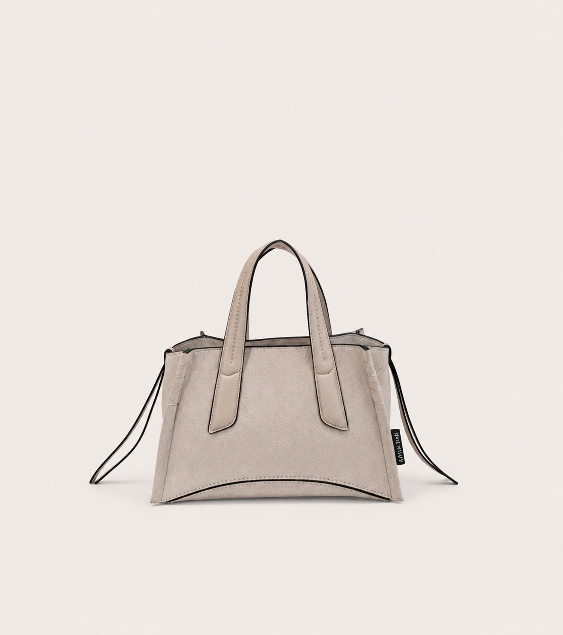 Borsa a mano in ecopelle scamosciata sale