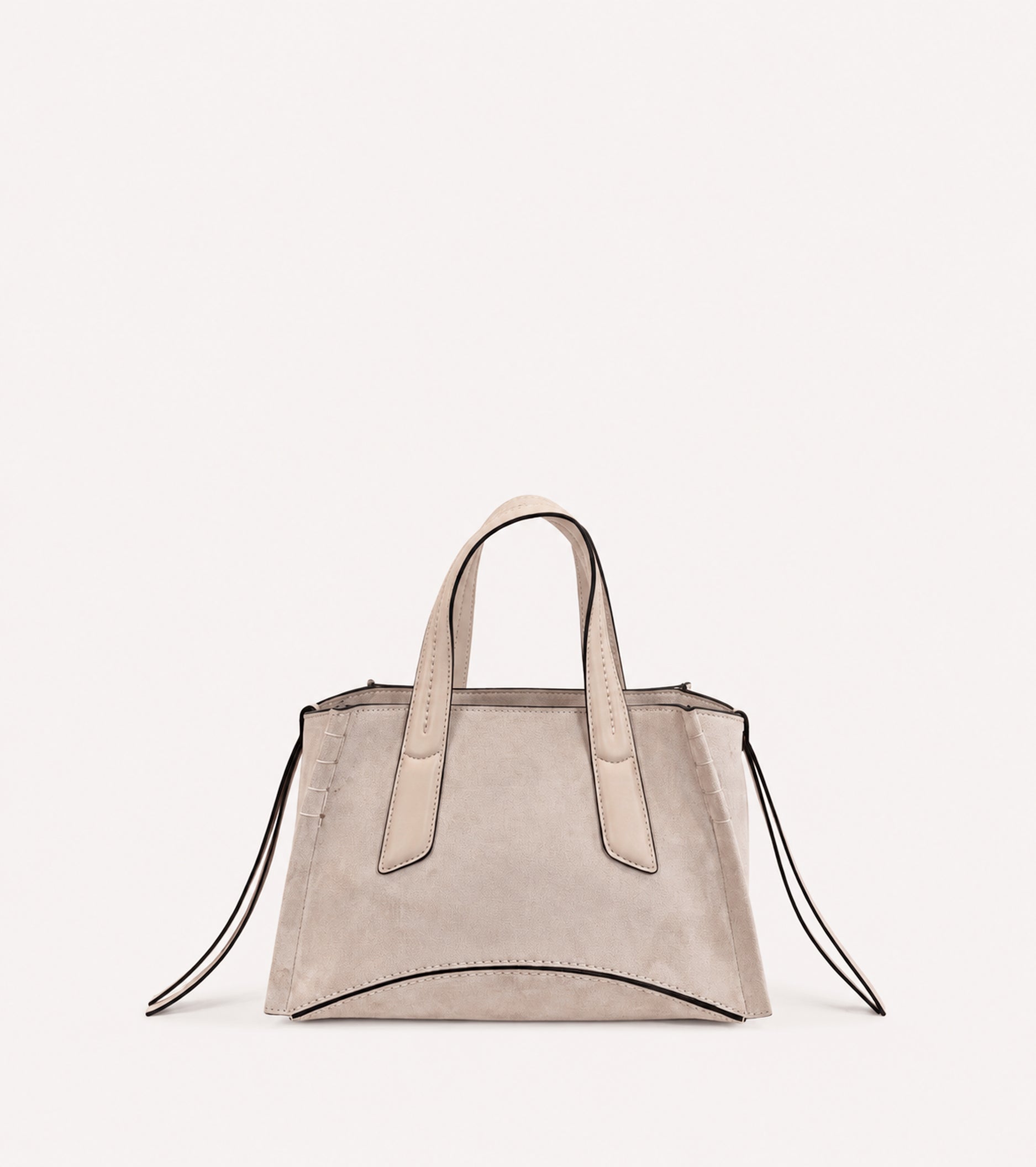 Borsa a mano in ecopelle scamosciata sale