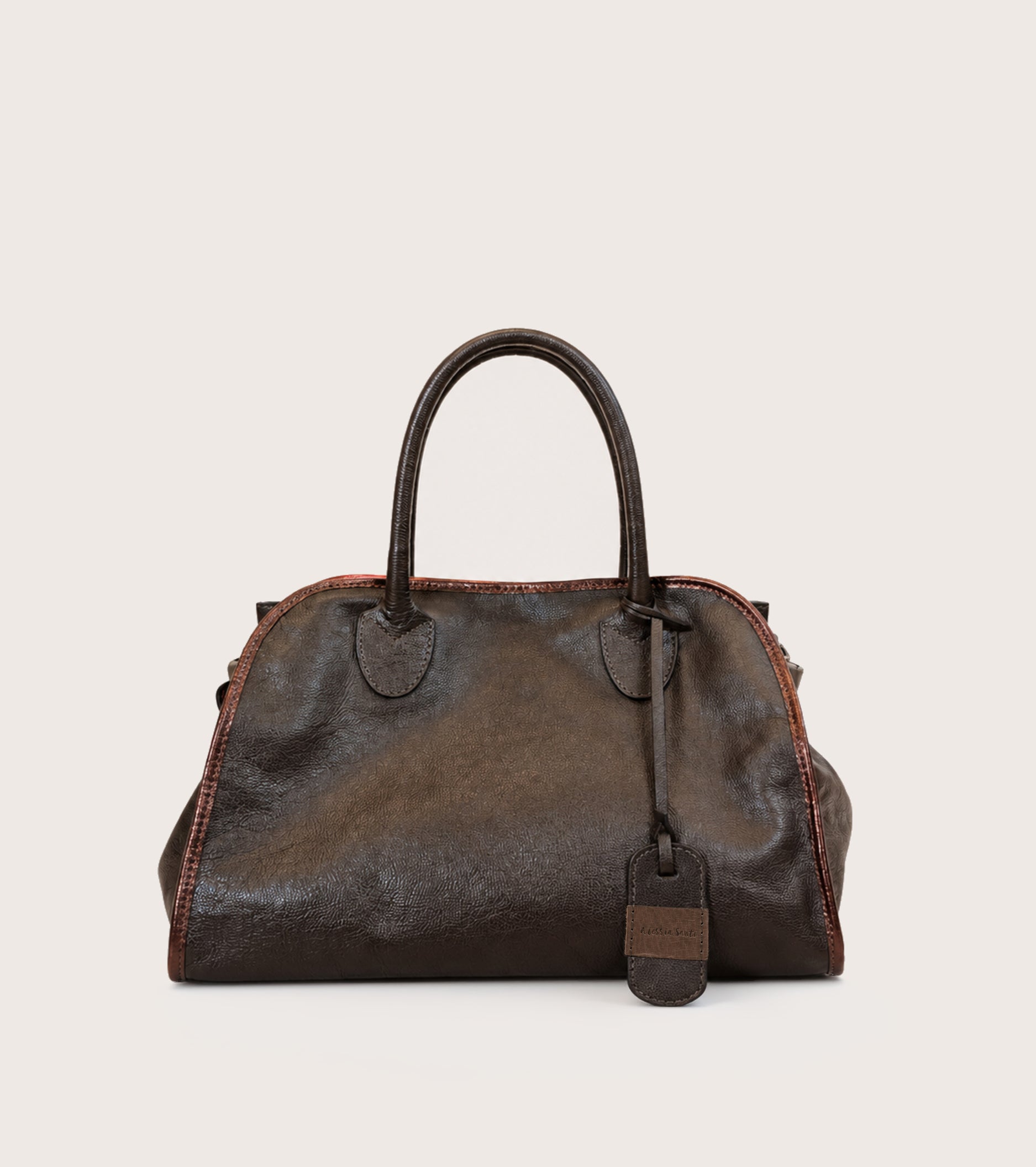 Borsa a mano con tracolla ebano
