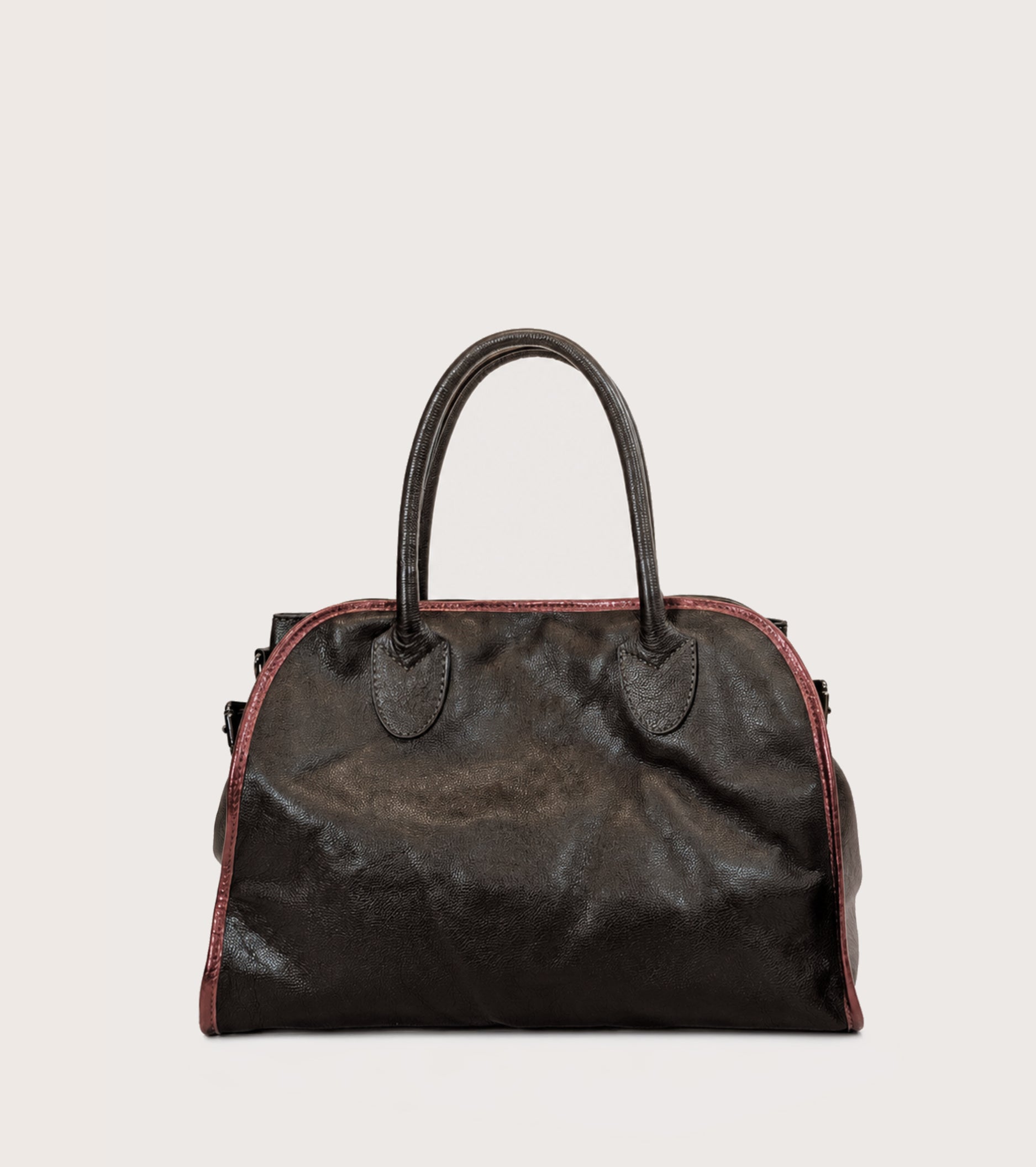 Borsa a mano con tracolla ebano