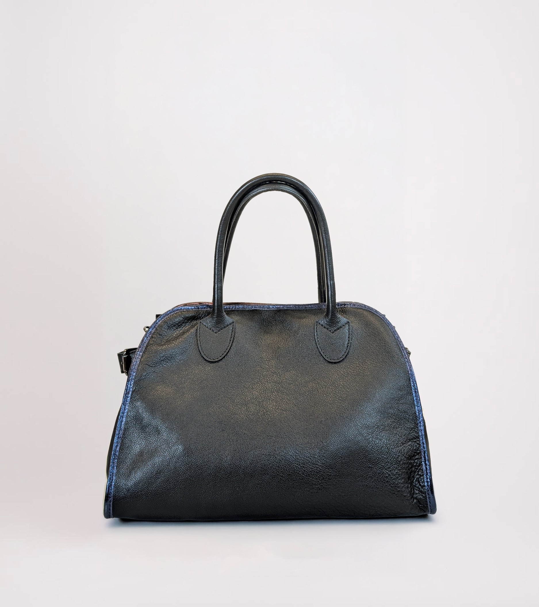 Borsa a mano con tracolla nero diamante