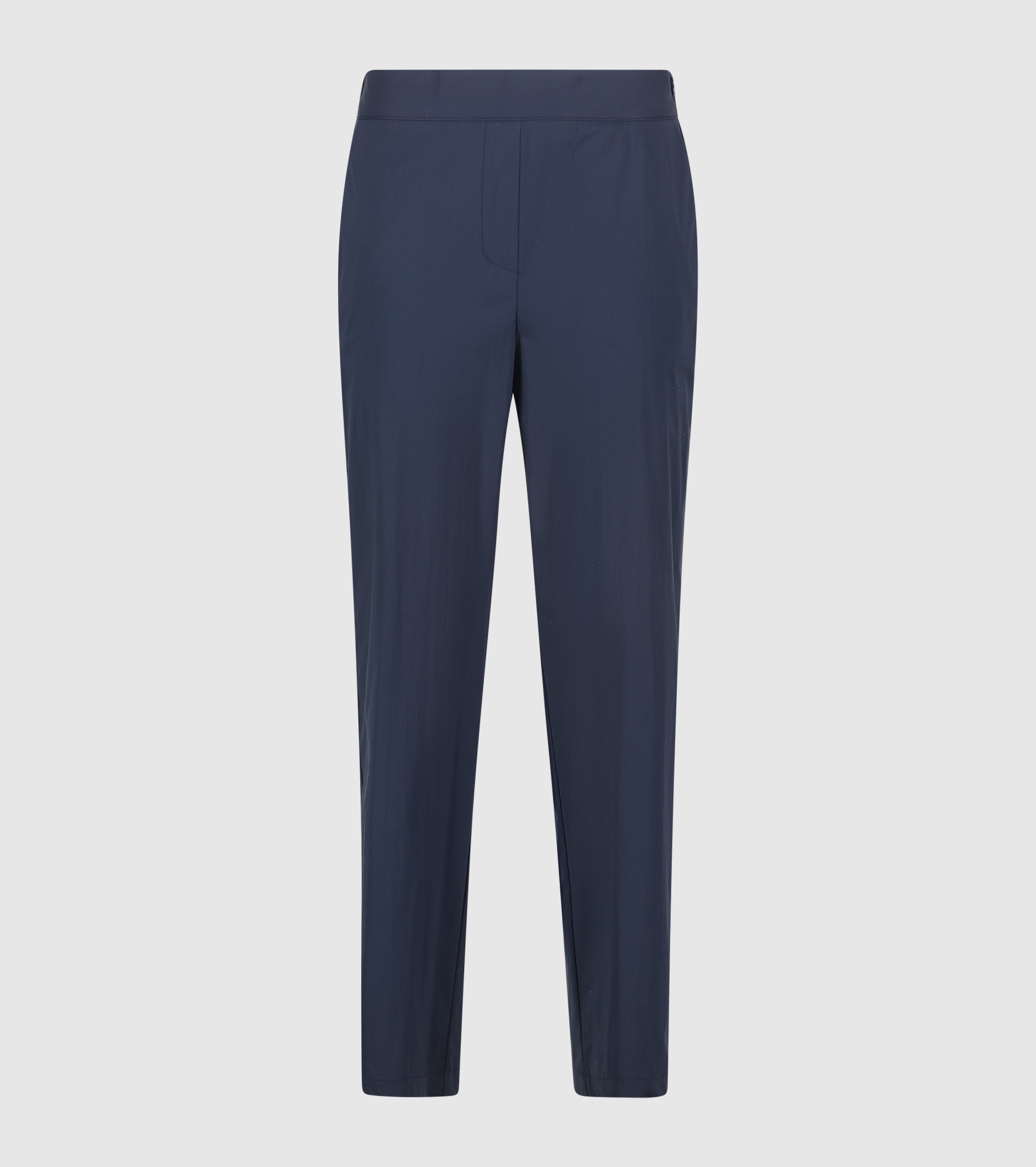 Pantaloni cropped a vita alta blu