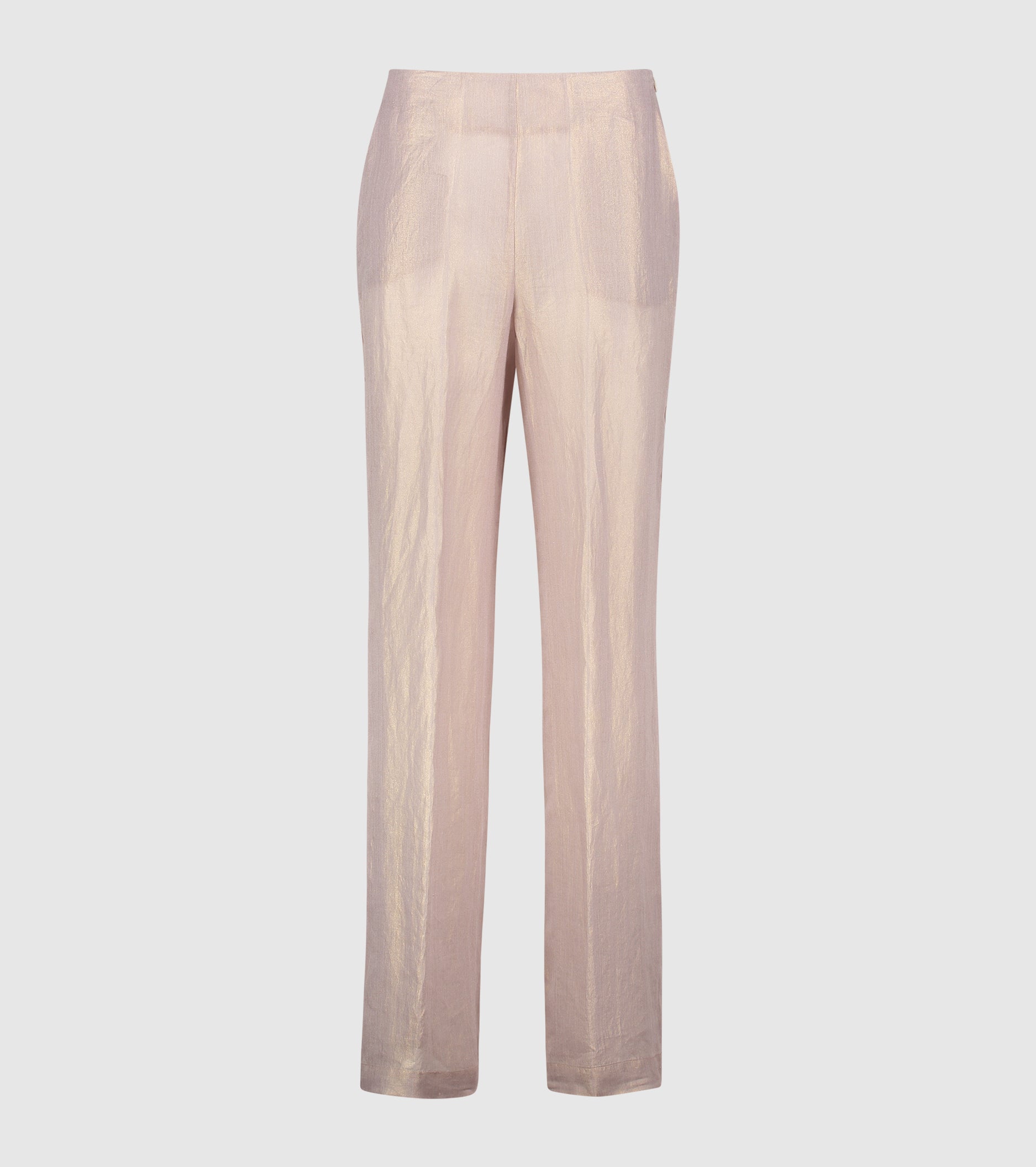 Pantaloni in raso con piega ombra
