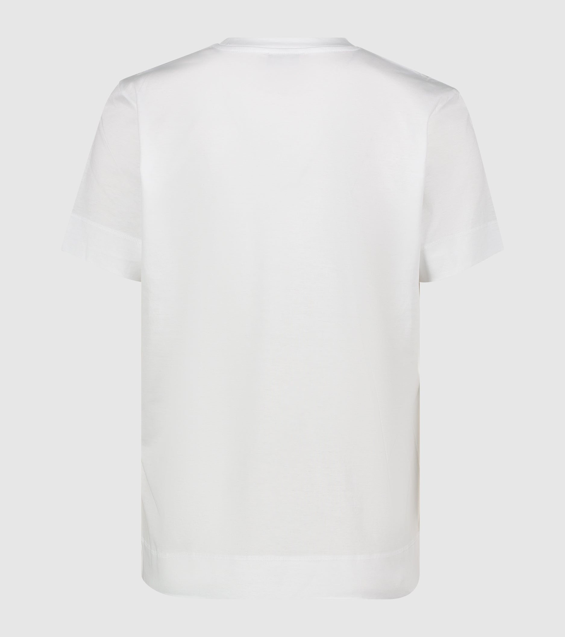 T-shirt con stampa lettering bianco